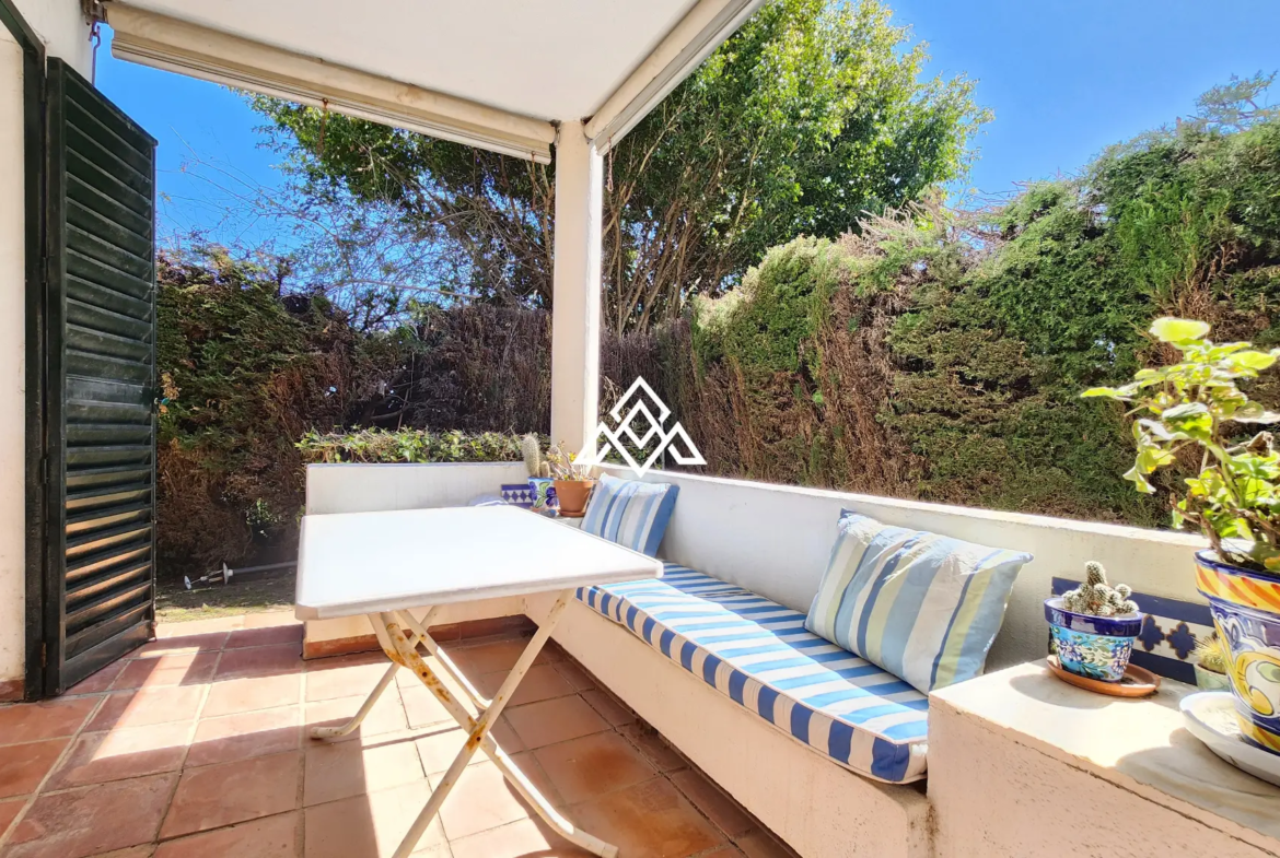 Corner Monte Biarritz townhouse with garden and terraces, near San Pedro