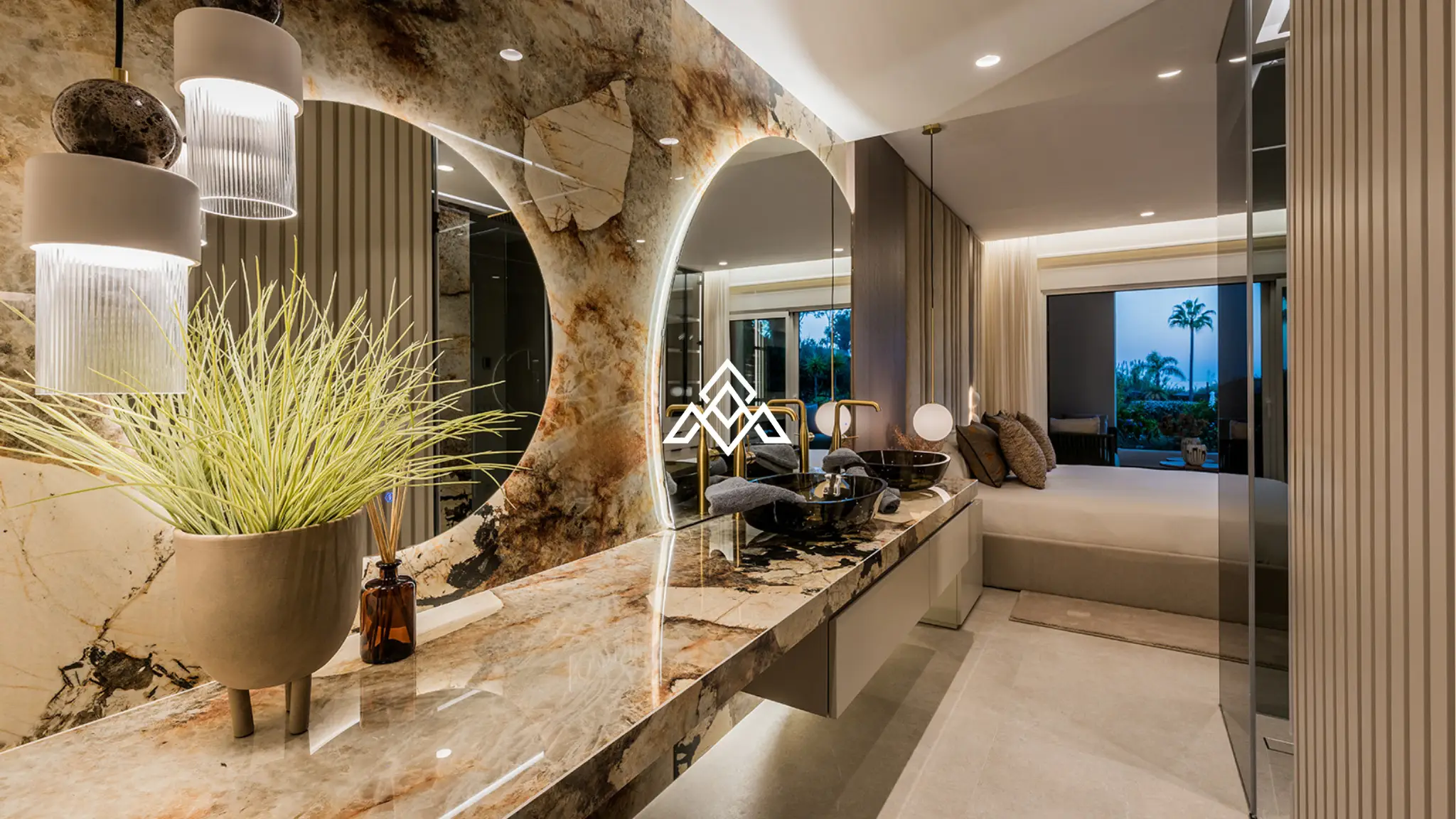 Bahía del Velerín sea-view garden apartment with private terrace and tropical gardens