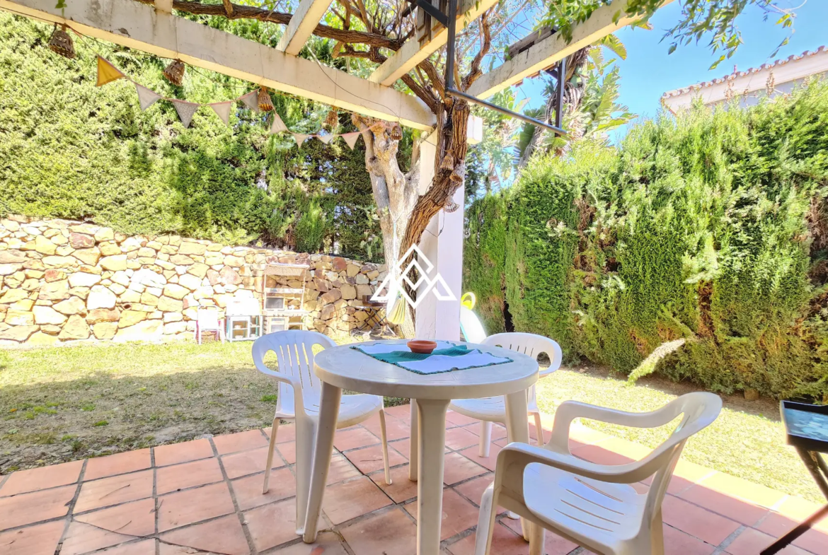 Corner Monte Biarritz townhouse with garden and terraces, near San Pedro