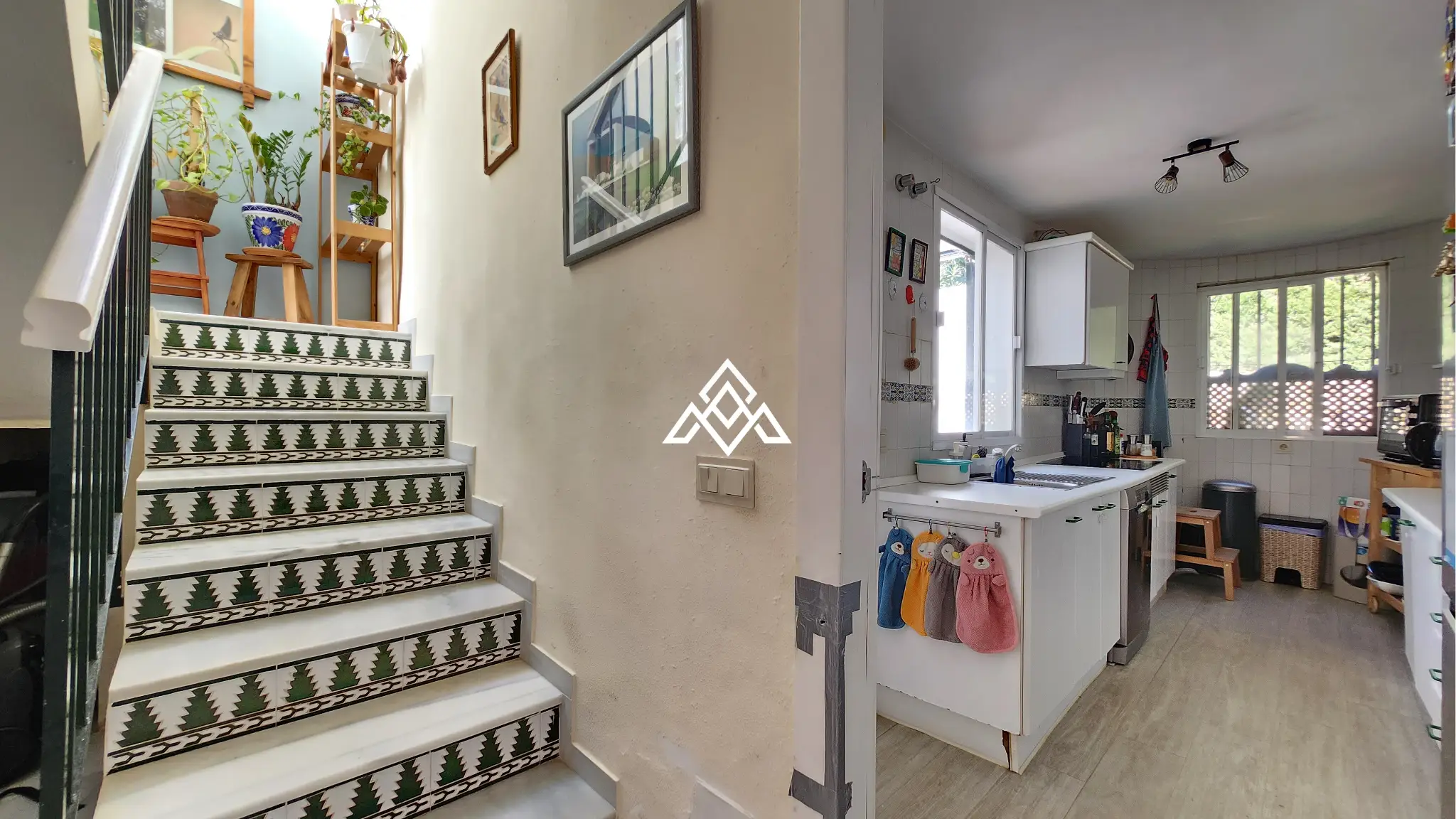 Corner Monte Biarritz townhouse with garden and terraces, near San Pedro
