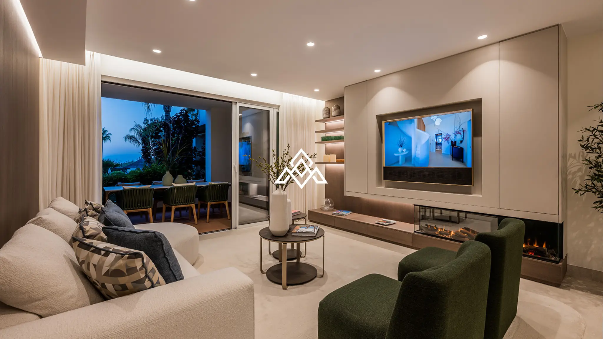 Bahía del Velerín sea-view garden apartment with private terrace and tropical gardens