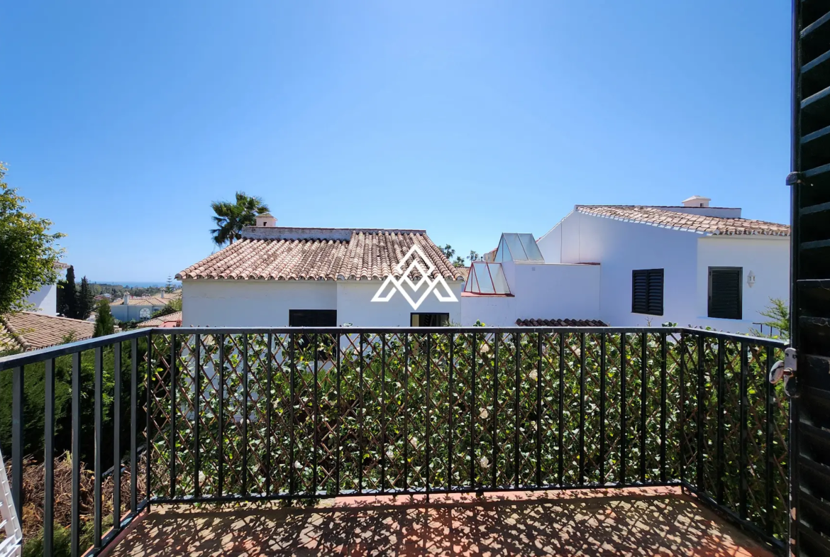 Corner Monte Biarritz townhouse with garden and terraces, near San Pedro