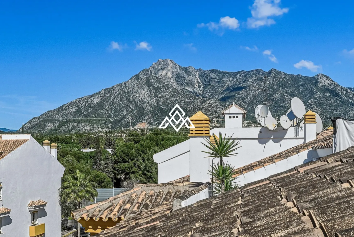Golden Mile penthouse duplex with sea views and private solarium in Marbella