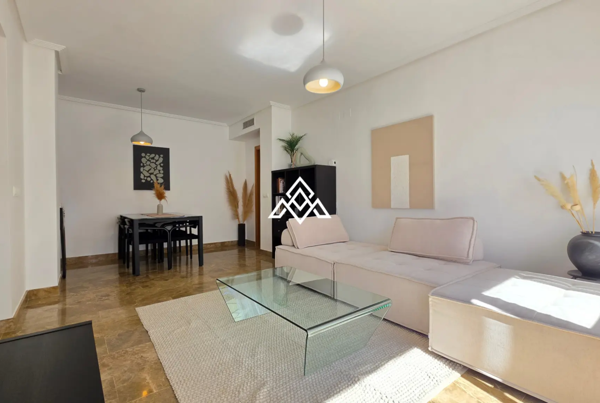 Selwo apartment with terrace, pool and gardens in gated community Estepona