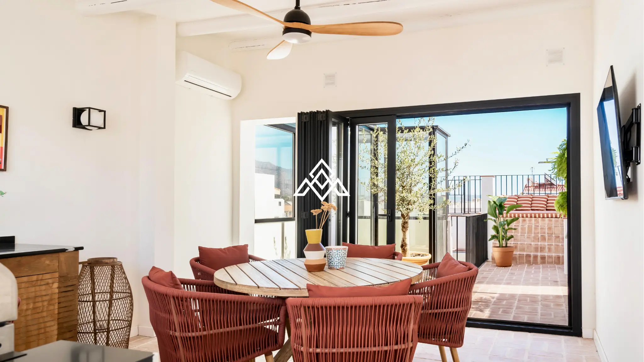 Designer townhouse with rooftop pool and panoramic sea views on Costa del Sol
