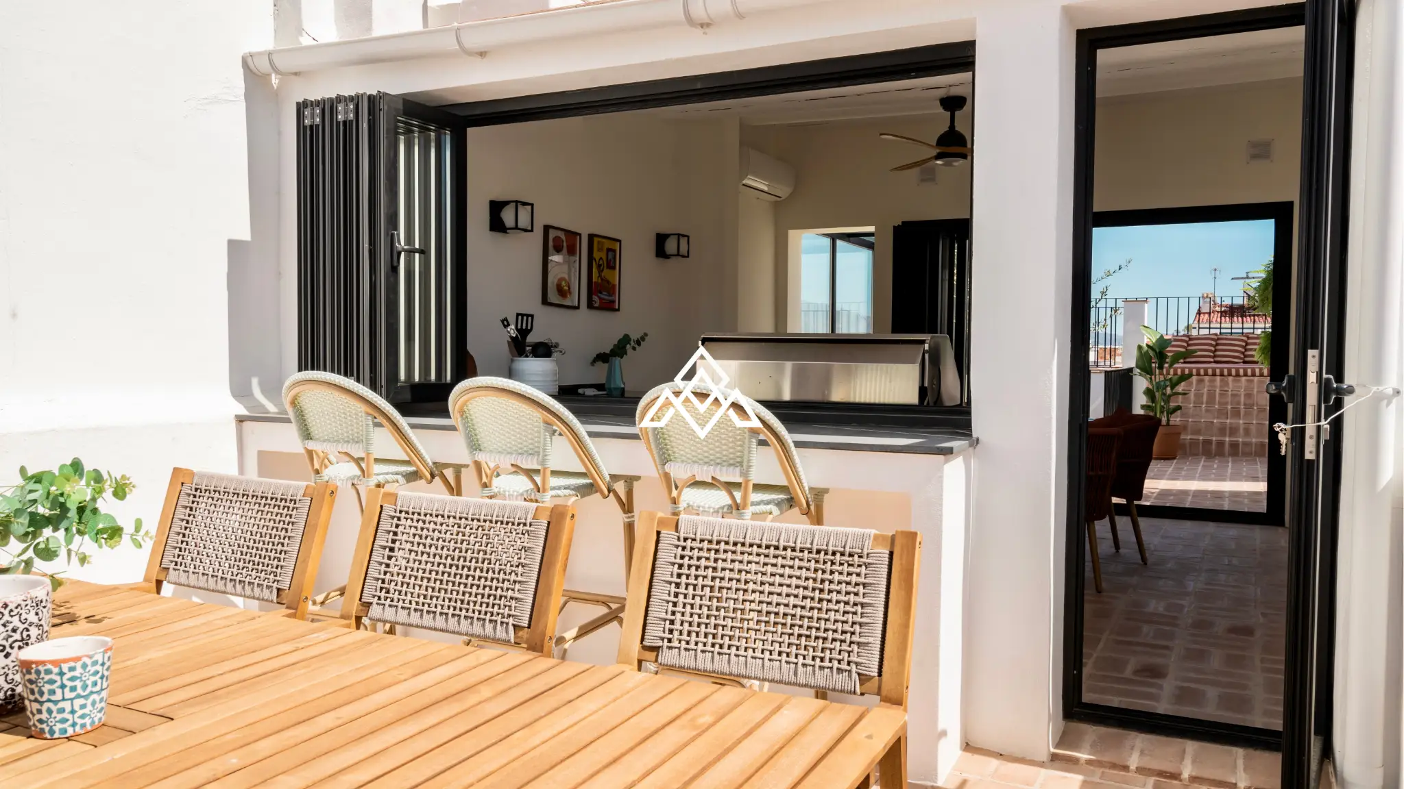 Designer townhouse with rooftop pool and panoramic sea views on Costa del Sol