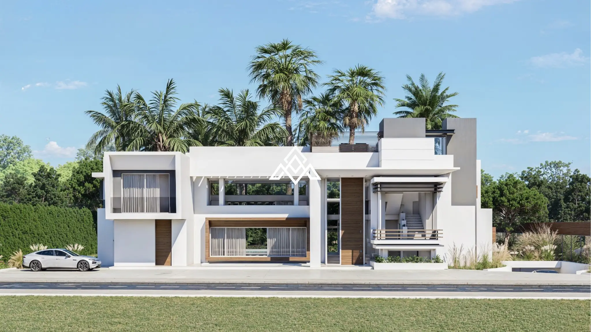 Guadalmina Baja villa under construction with contemporary design and luxury features