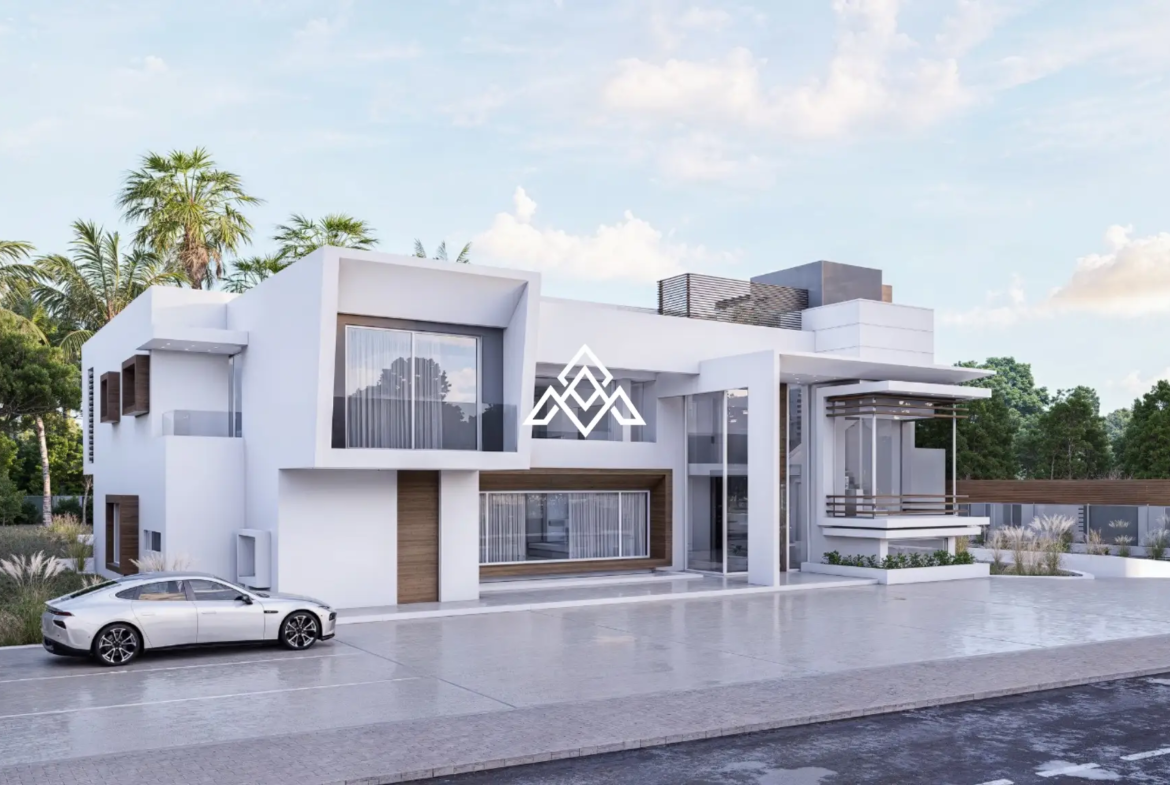 Guadalmina Baja villa under construction with contemporary design and luxury features