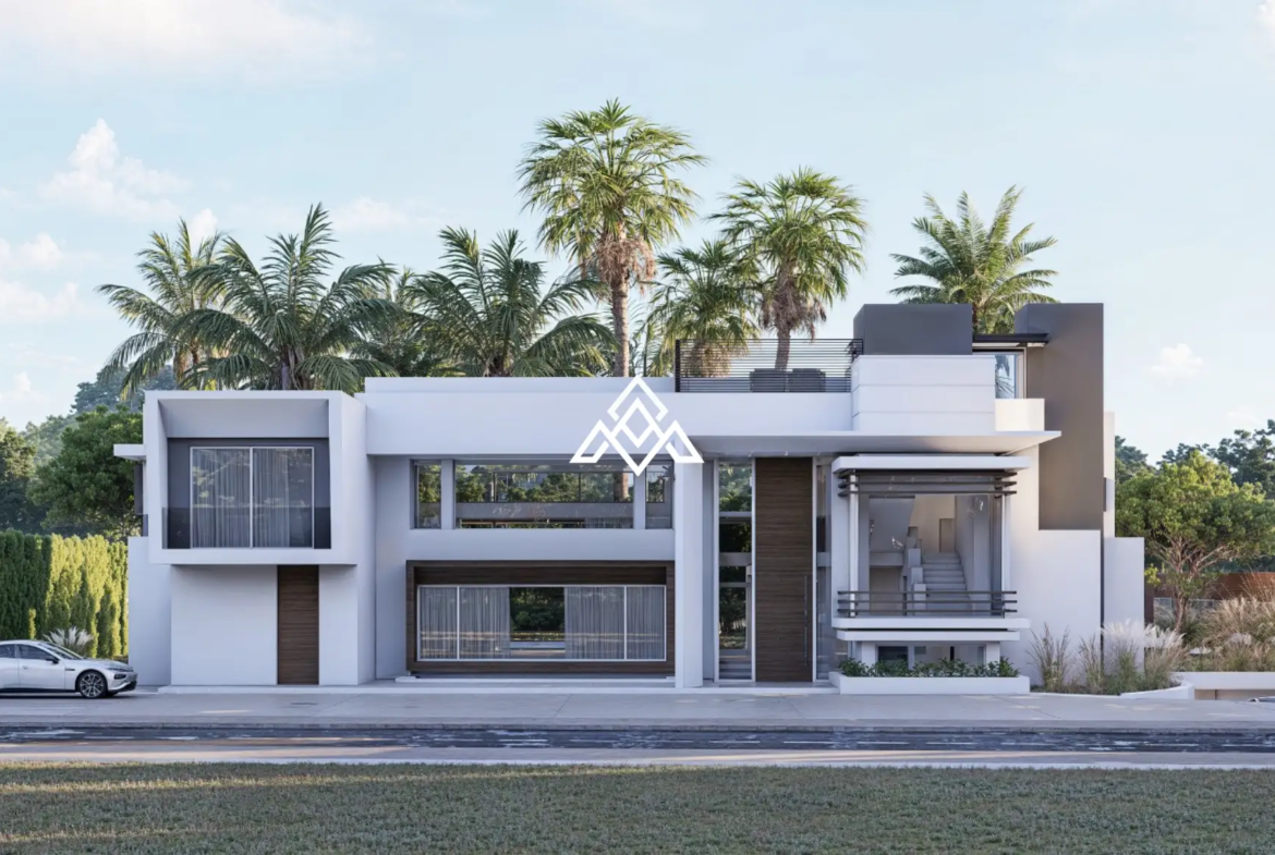 Guadalmina Baja villa under construction with contemporary design and luxury features