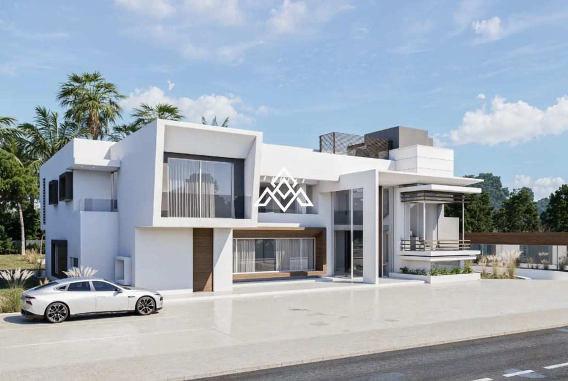 Guadalmina Baja villa under construction with contemporary design and luxury features