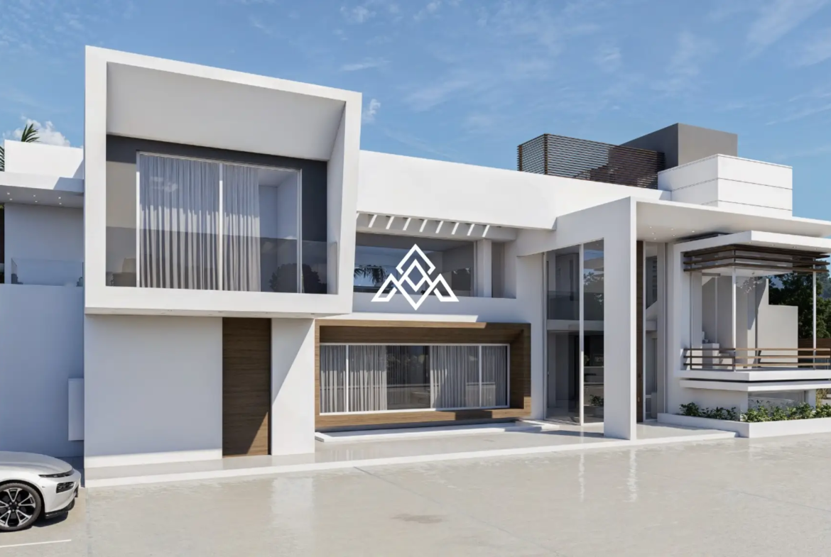 Guadalmina Baja villa under construction with contemporary design and luxury features