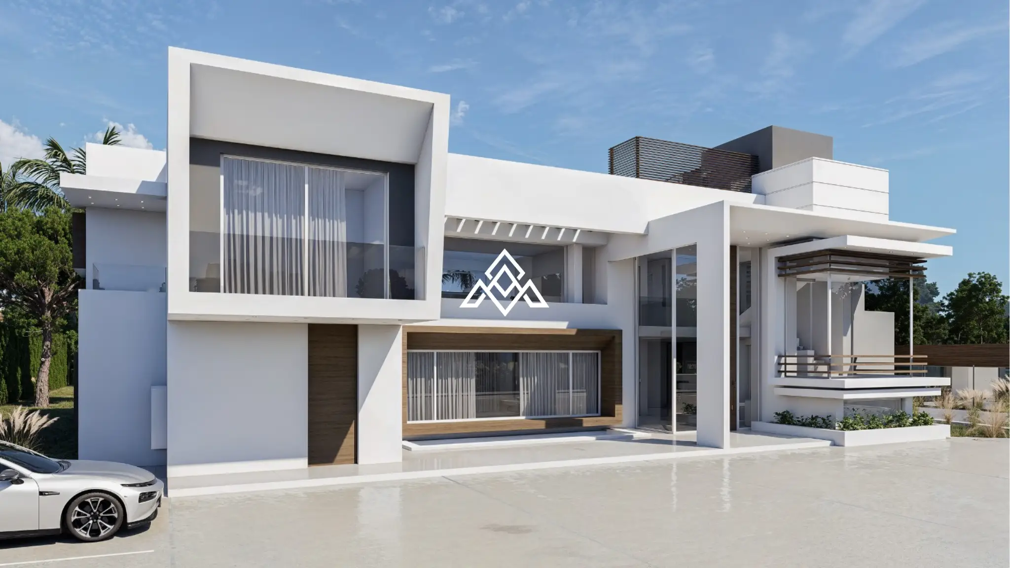 Guadalmina Baja villa under construction with contemporary design and luxury features