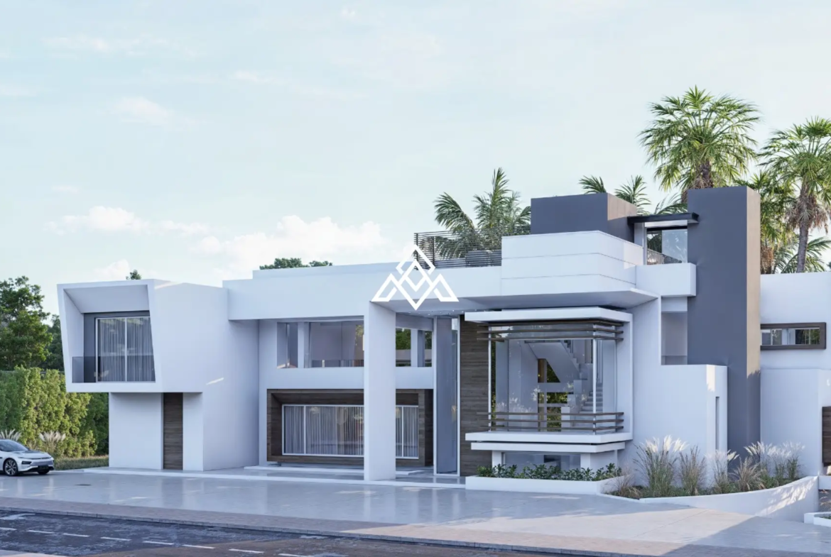 Guadalmina Baja villa under construction with contemporary design and luxury features