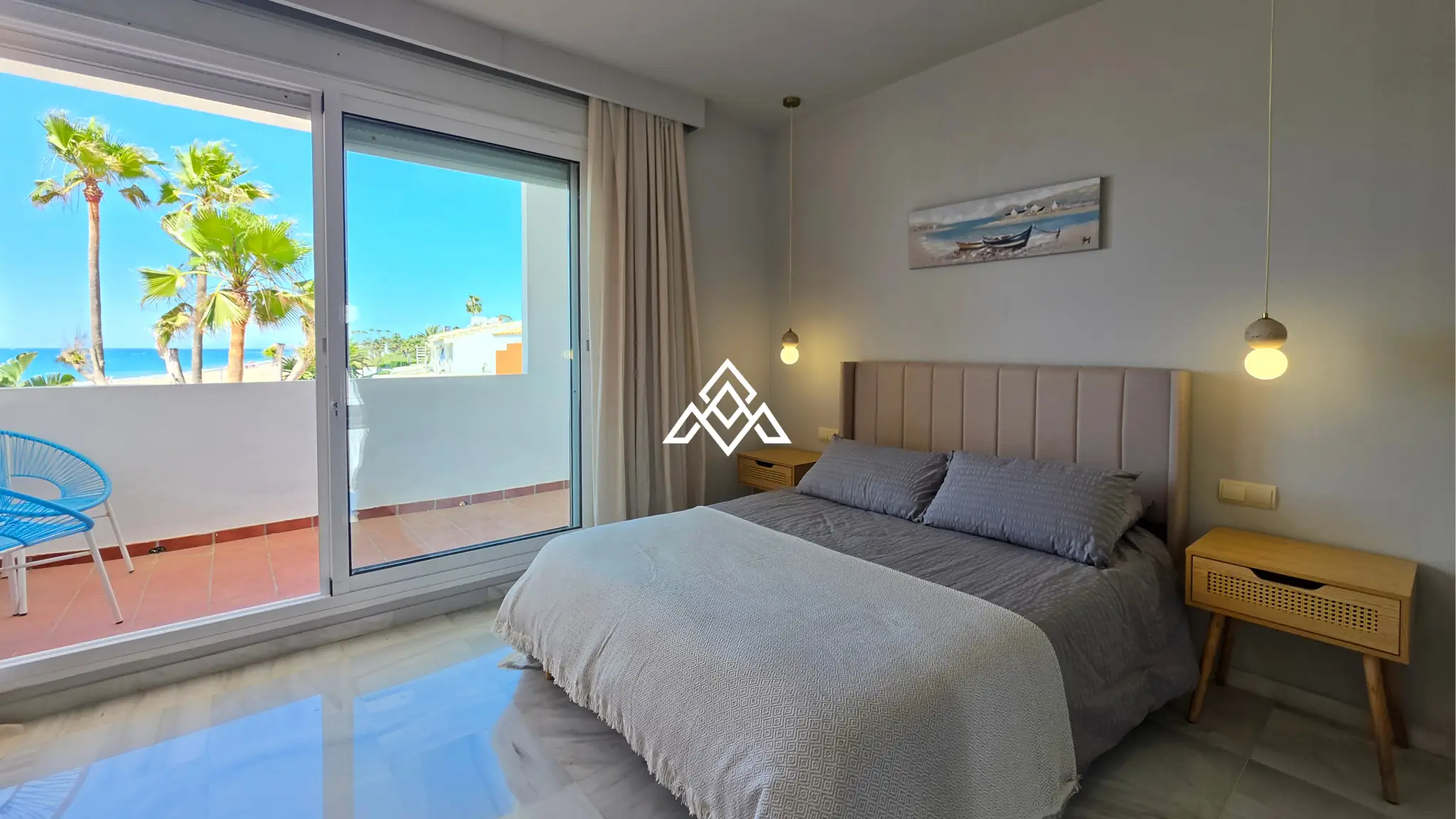 Beachfront townhouse Costalita with sea views and direct beach access in Estepona
