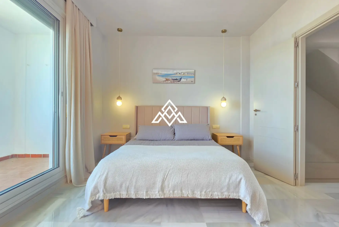 Beachfront townhouse Costalita with sea views and direct beach access in Estepona
