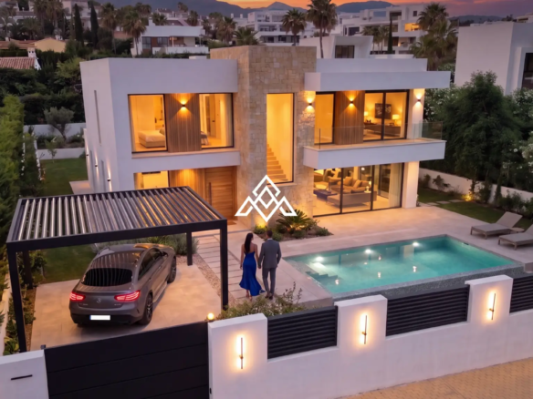 Detached El Paraiso Villa on a large plot near the beach in Estepona. Excellent Spain real estate investment with renovation potential.