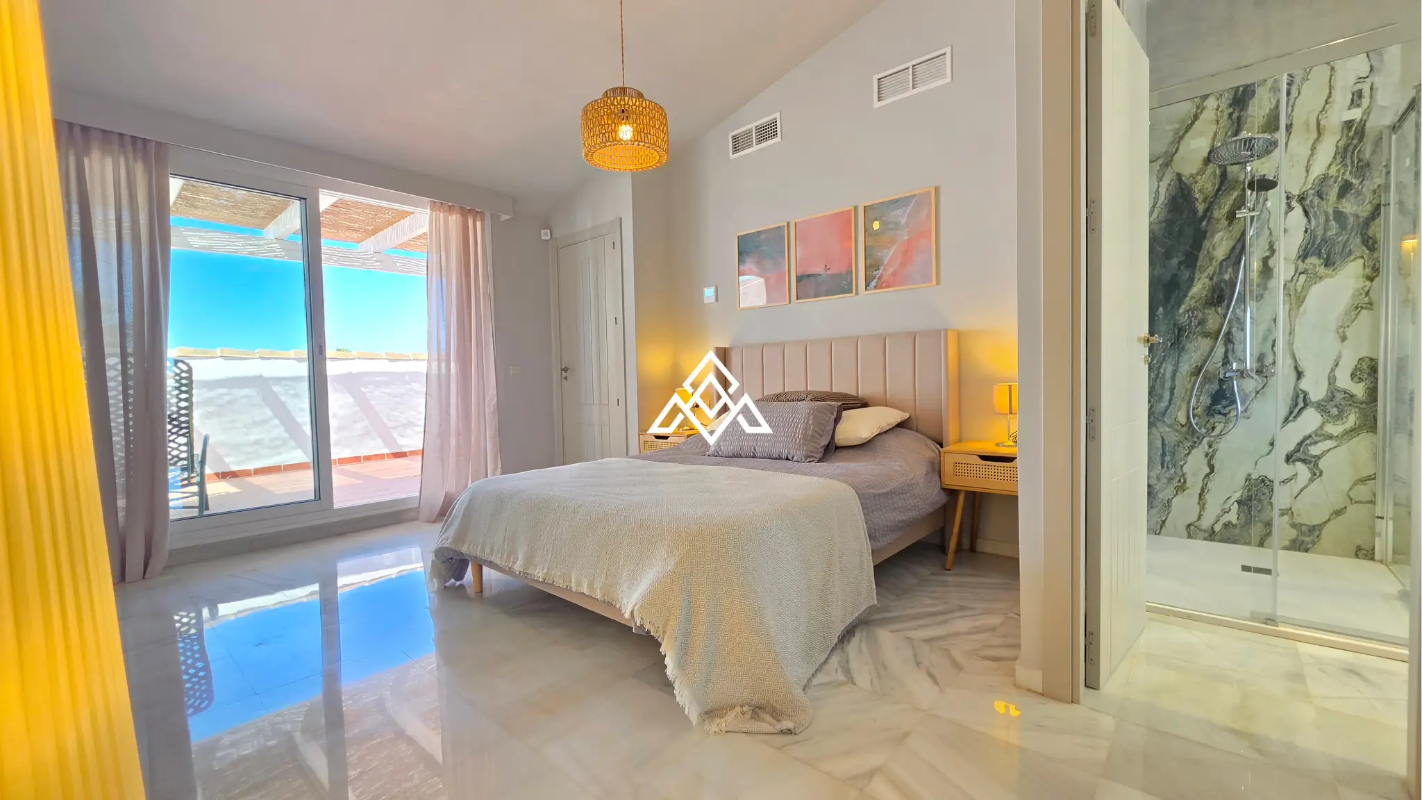 Beachfront townhouse Costalita with sea views and direct beach access in Estepona