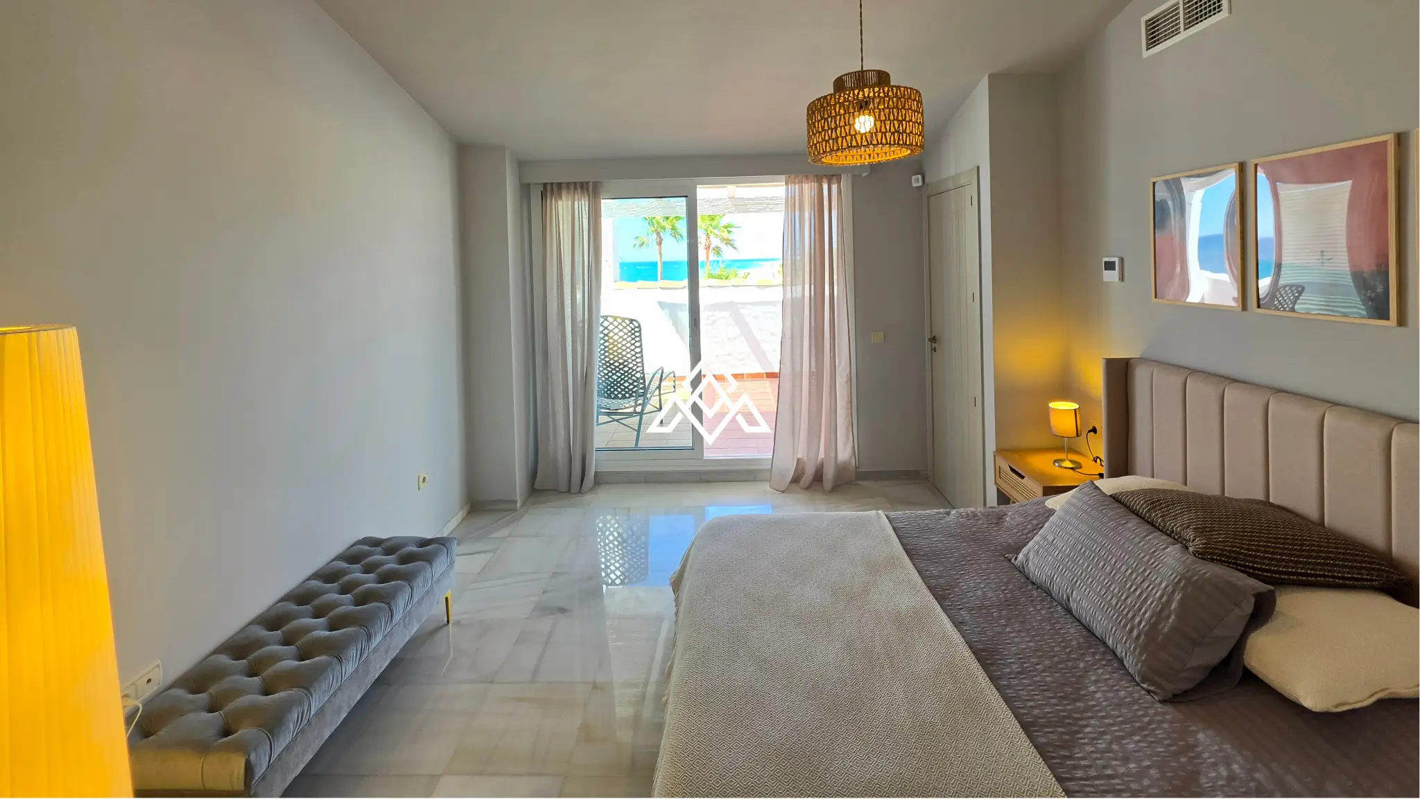 Beachfront townhouse Costalita with sea views and direct beach access in Estepona