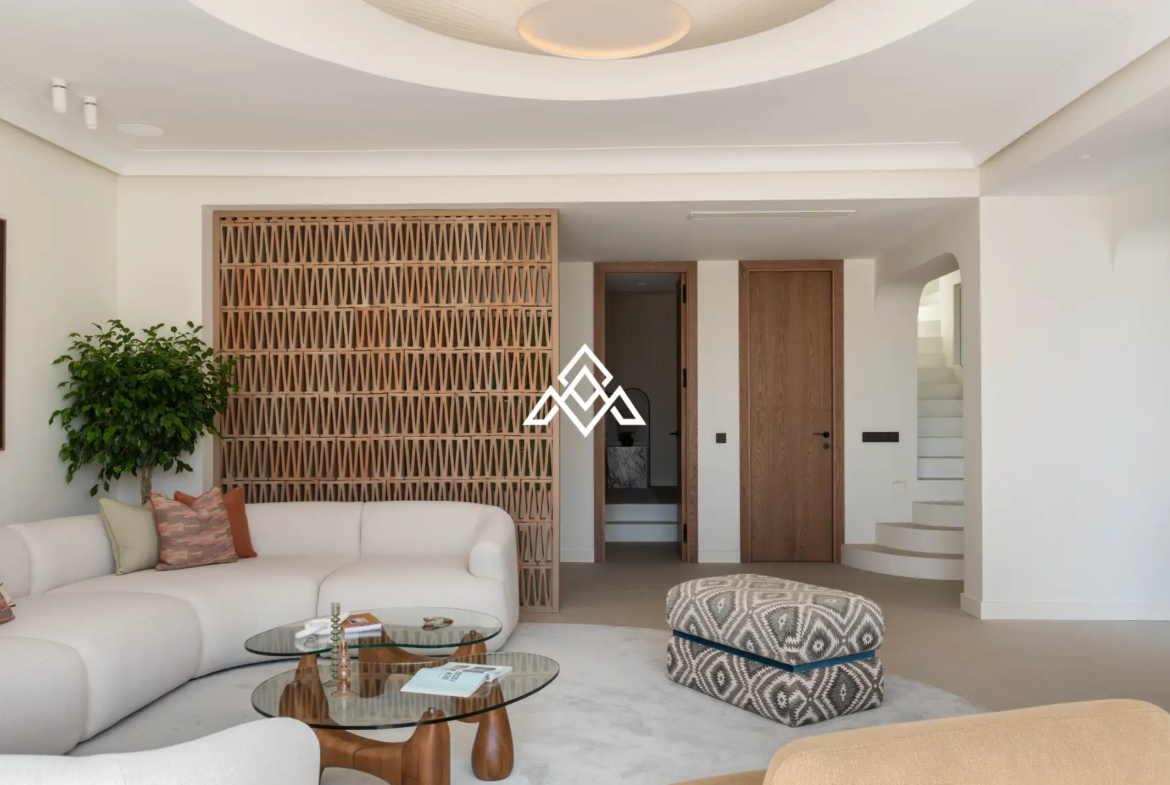 Exclusive Golden Mile Beach House in Marbella with private pool, sea views and direct beach access. Prime Spain real estate opportunity.