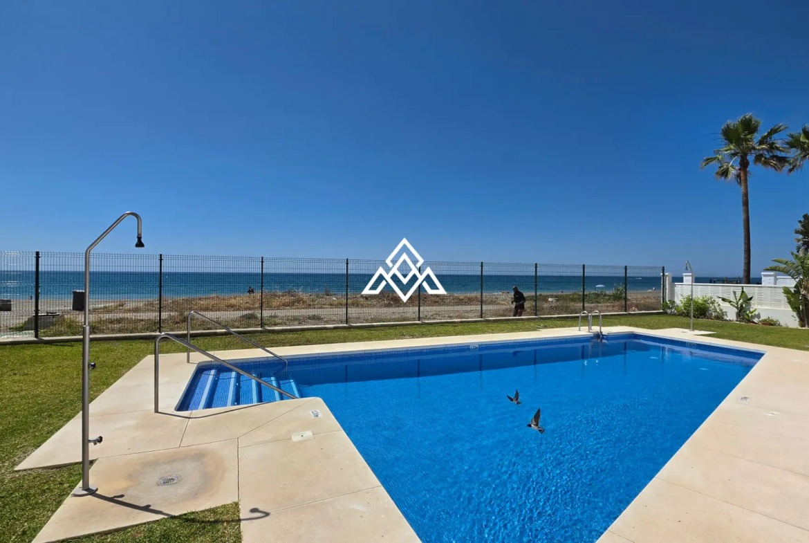 Beachfront townhouse Costalita with sea views and direct beach access in Estepona