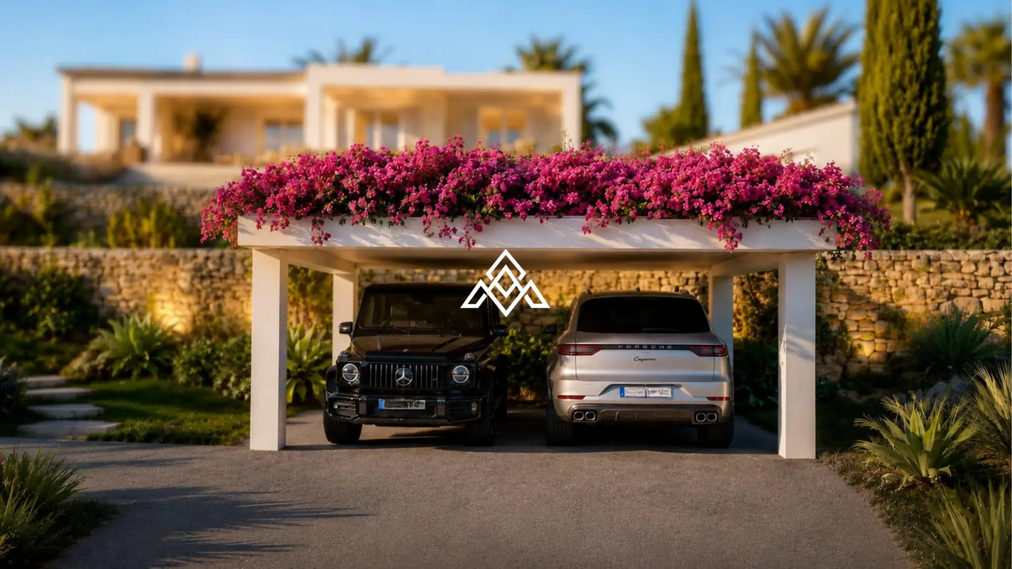 Elviria villa with guest apartments and sea views in Marbella
