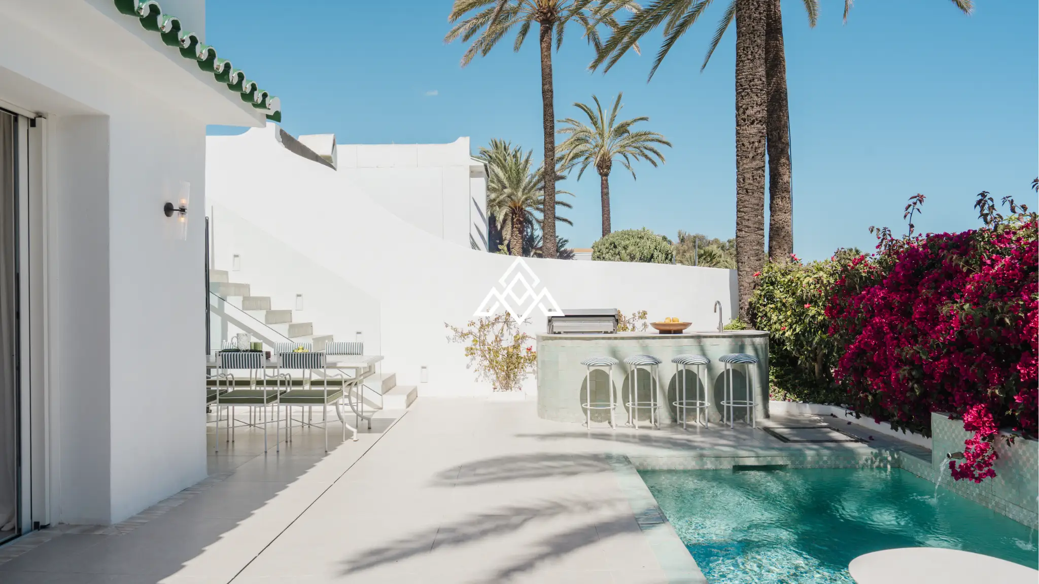 Exclusive Golden Mile Beach House in Marbella with private pool, sea views and direct beach access. Prime Spain real estate opportunity.