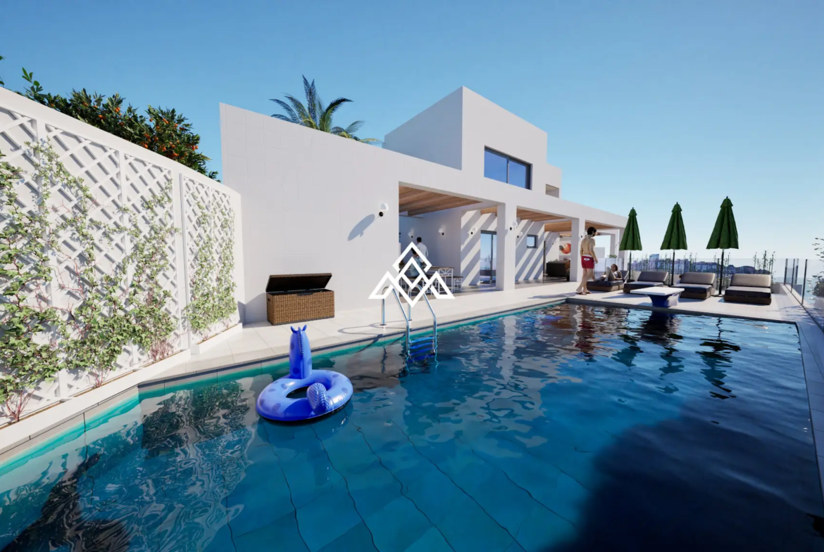 Exclusive Torreblanca Villa with approved project, building licence and panoramic sea views. Premium Spain villa for sale in Fuengirola.