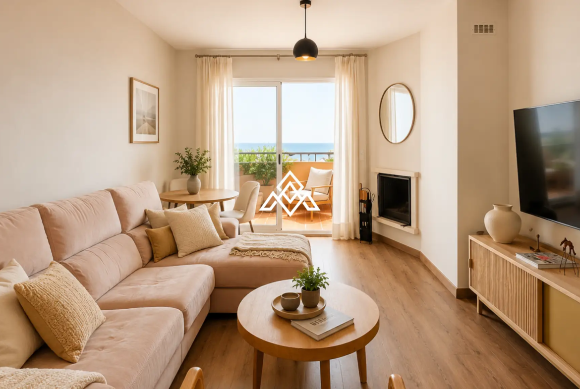 Stylish Riviera del Sol Apartment with panoramic sea views, 2 bedrooms, garage and storage. Prime Spain real estate opportunity.