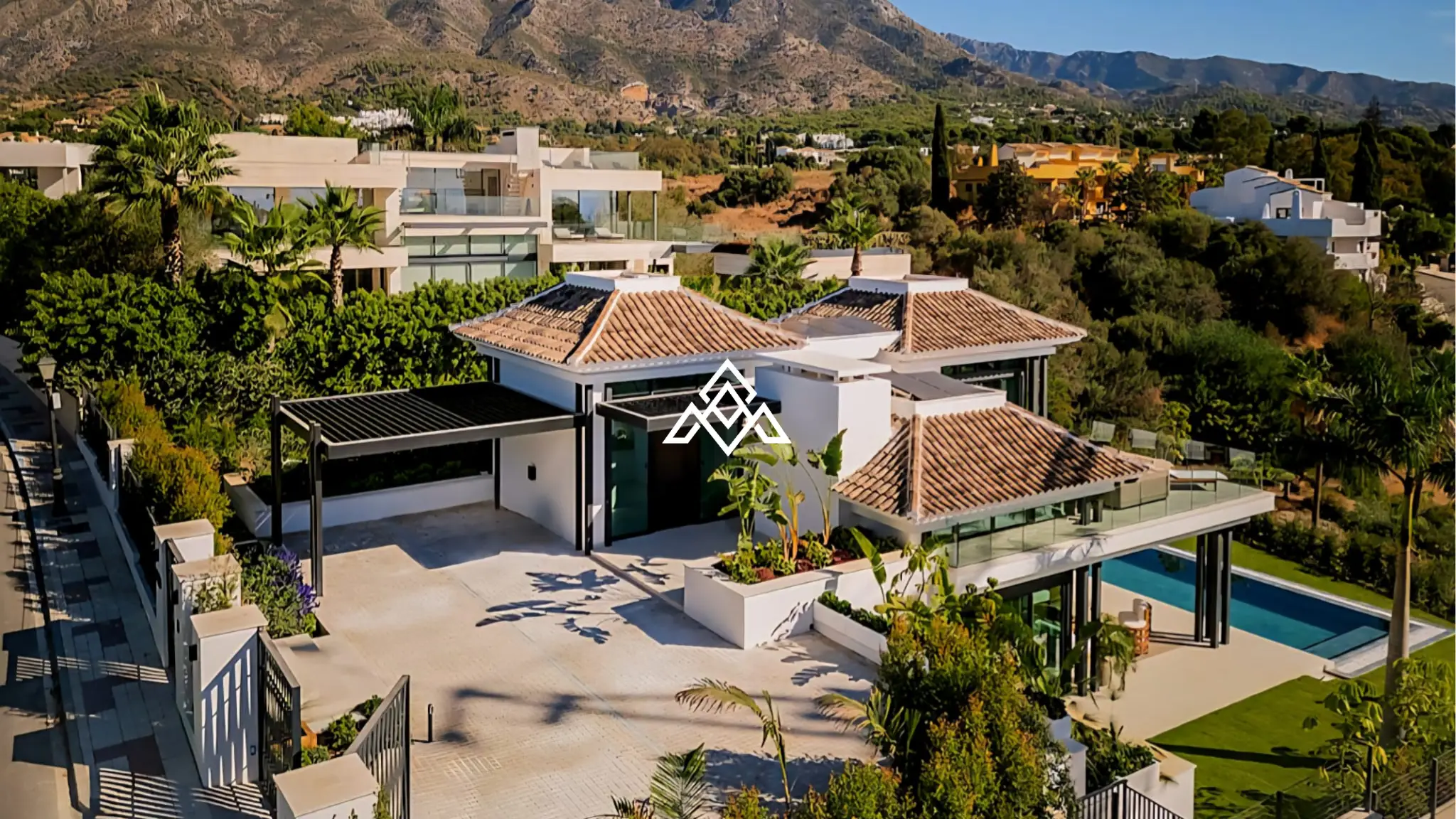 Exclusive Golden Mile Villa with private pool, designer finishes and premium amenities. Luxury Spain villa for sale in Marbella.