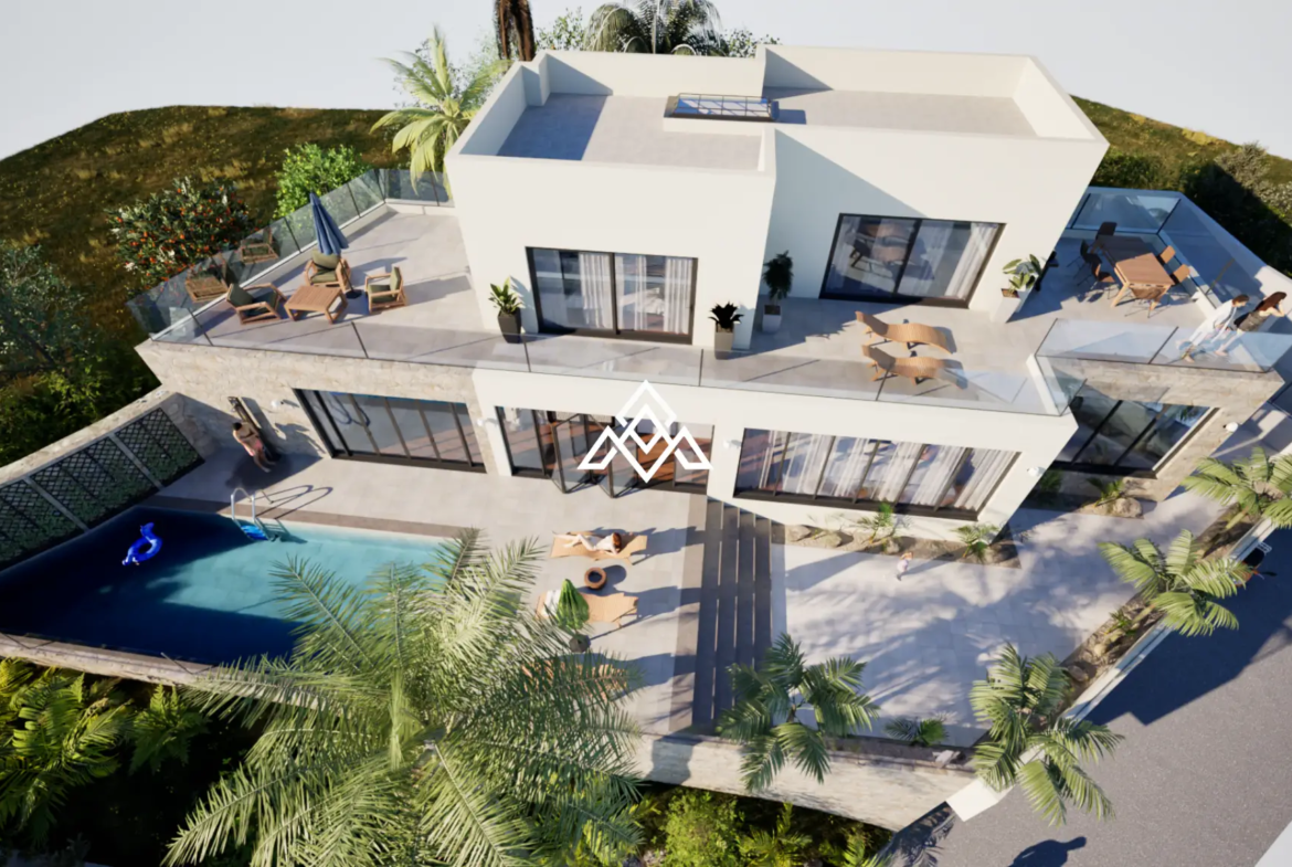 Exclusive Torreblanca Villa with approved project, building licence and panoramic sea views. Premium Spain villa for sale in Fuengirola.