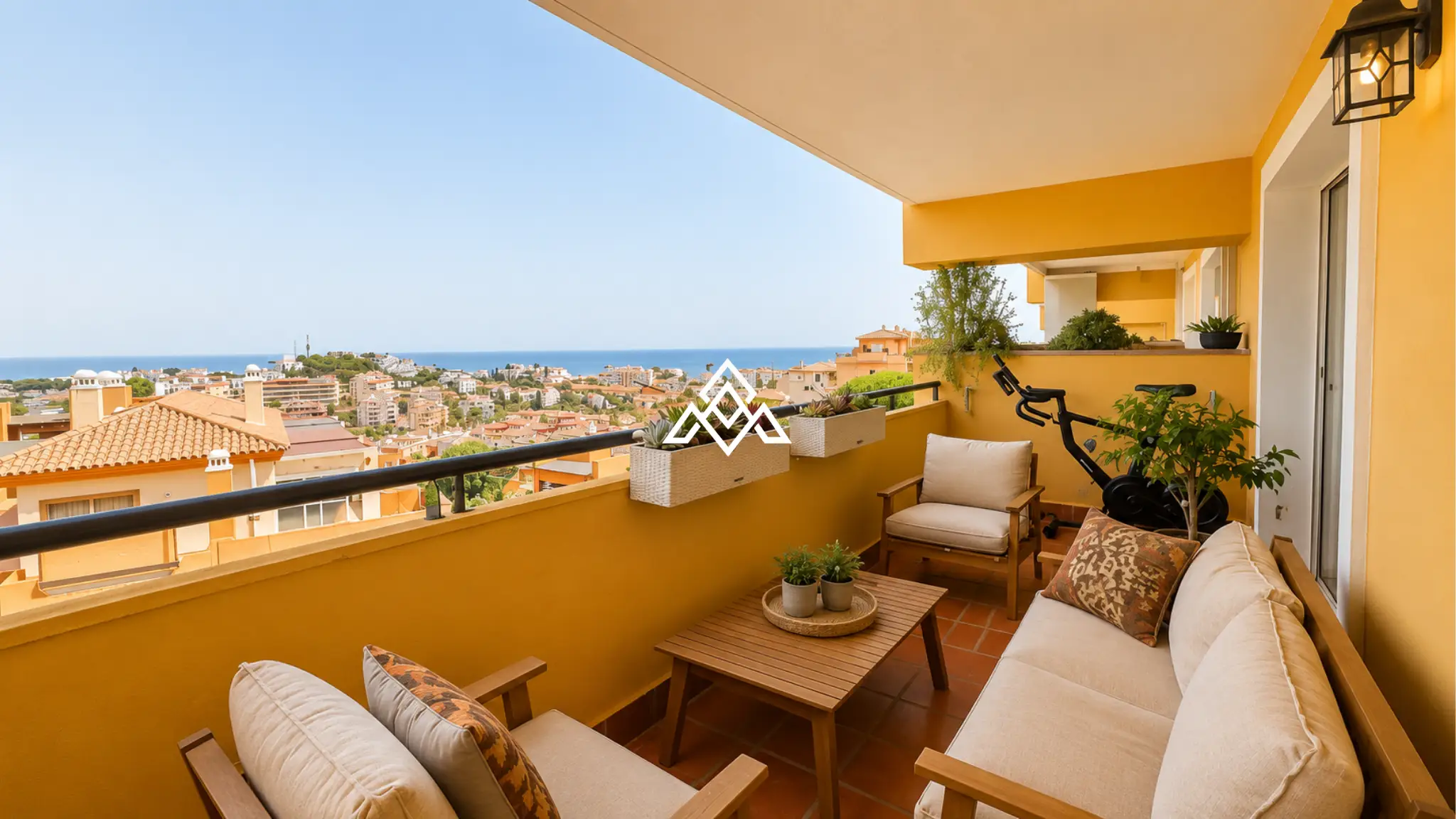 Stylish Riviera del Sol Apartment with panoramic sea views, 2 bedrooms, garage and storage. Prime Spain real estate opportunity.