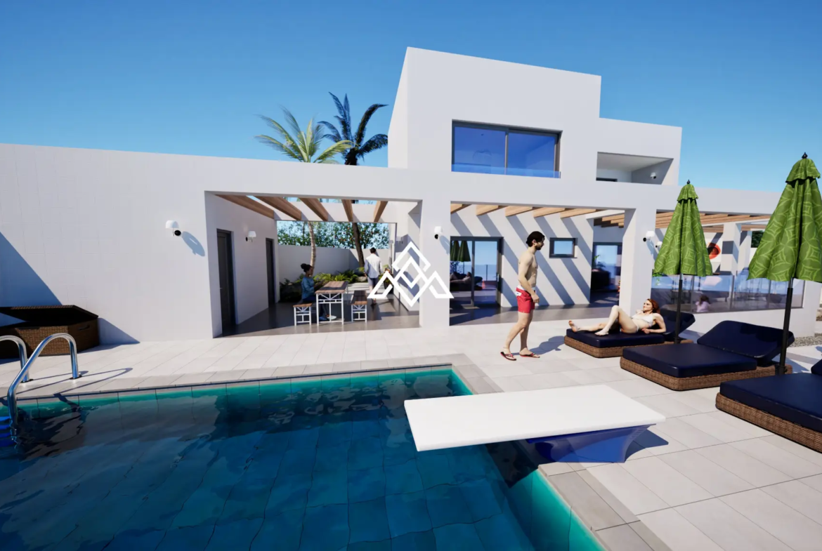 Exclusive Torreblanca Villa with approved project, building licence and panoramic sea views. Premium Spain villa for sale in Fuengirola.
