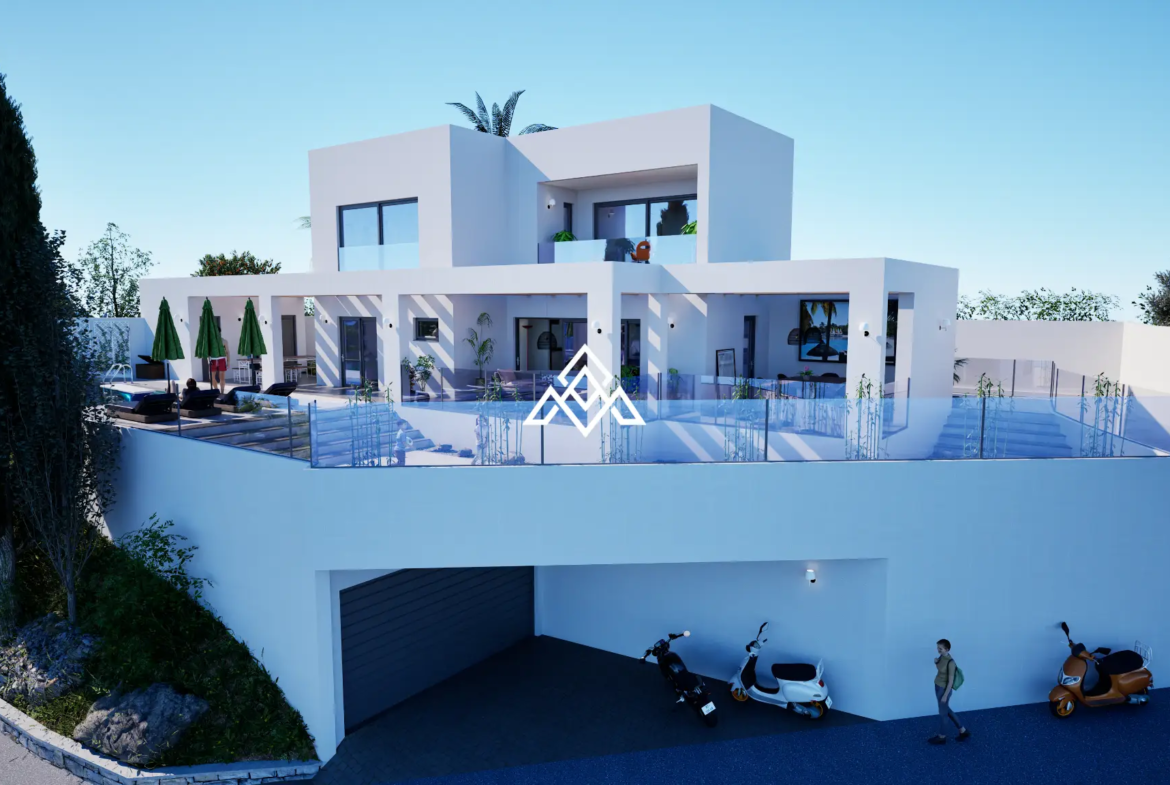 Exclusive Torreblanca Villa with approved project, building licence and panoramic sea views. Premium Spain villa for sale in Fuengirola.