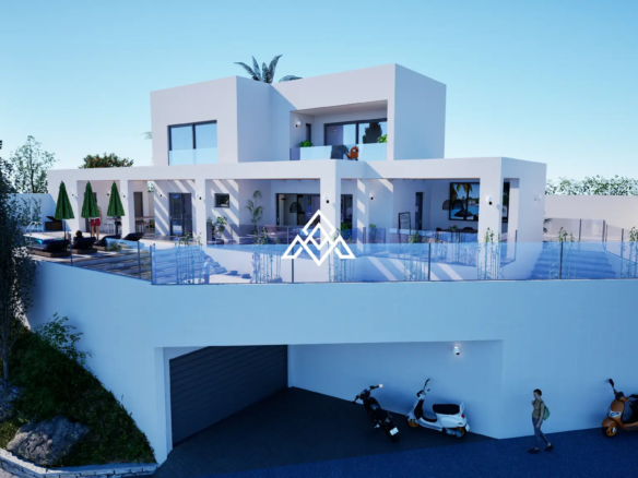 Exclusive Torreblanca Villa with approved project, building licence and panoramic sea views. Premium Spain villa for sale in Fuengirola.