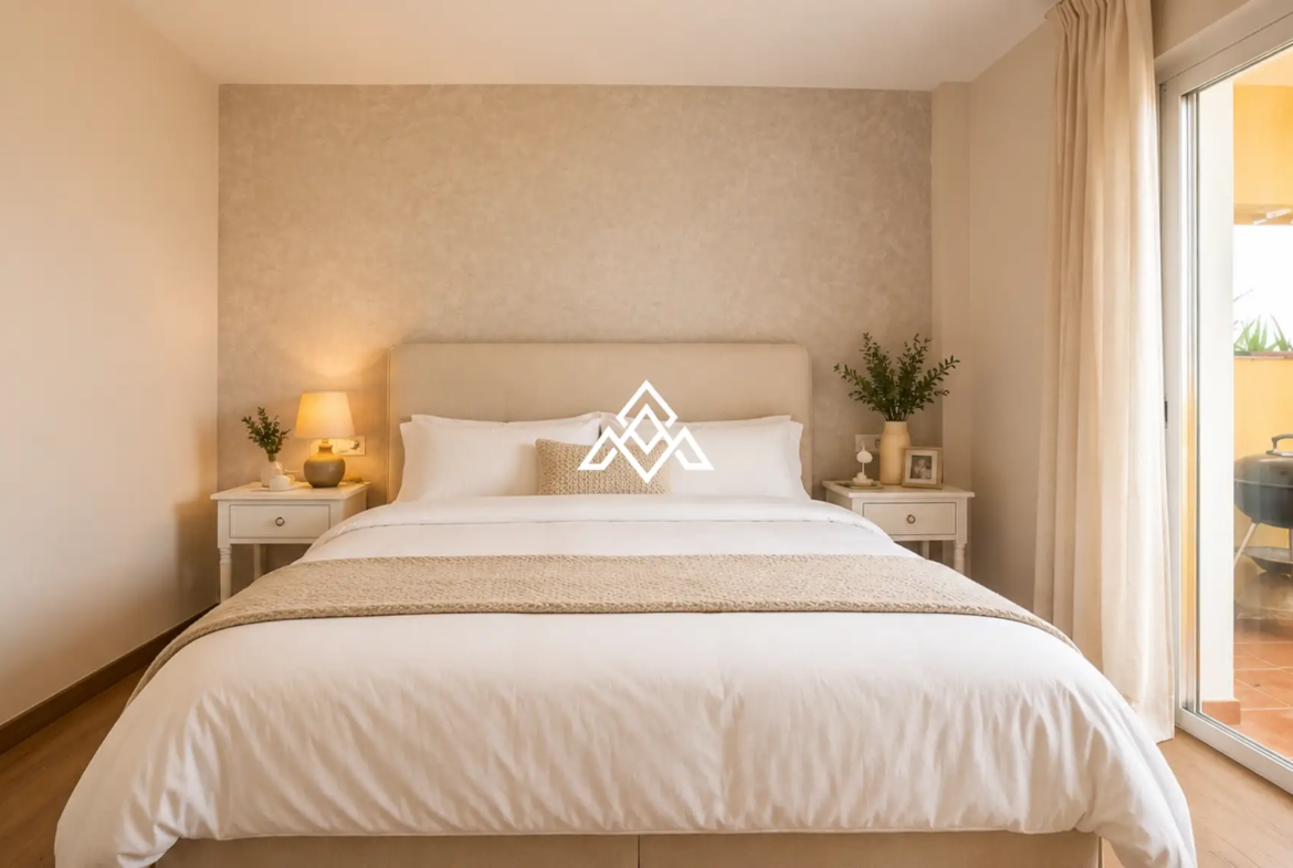 Stylish Riviera del Sol Apartment with panoramic sea views, 2 bedrooms, garage and storage. Prime Spain real estate opportunity.