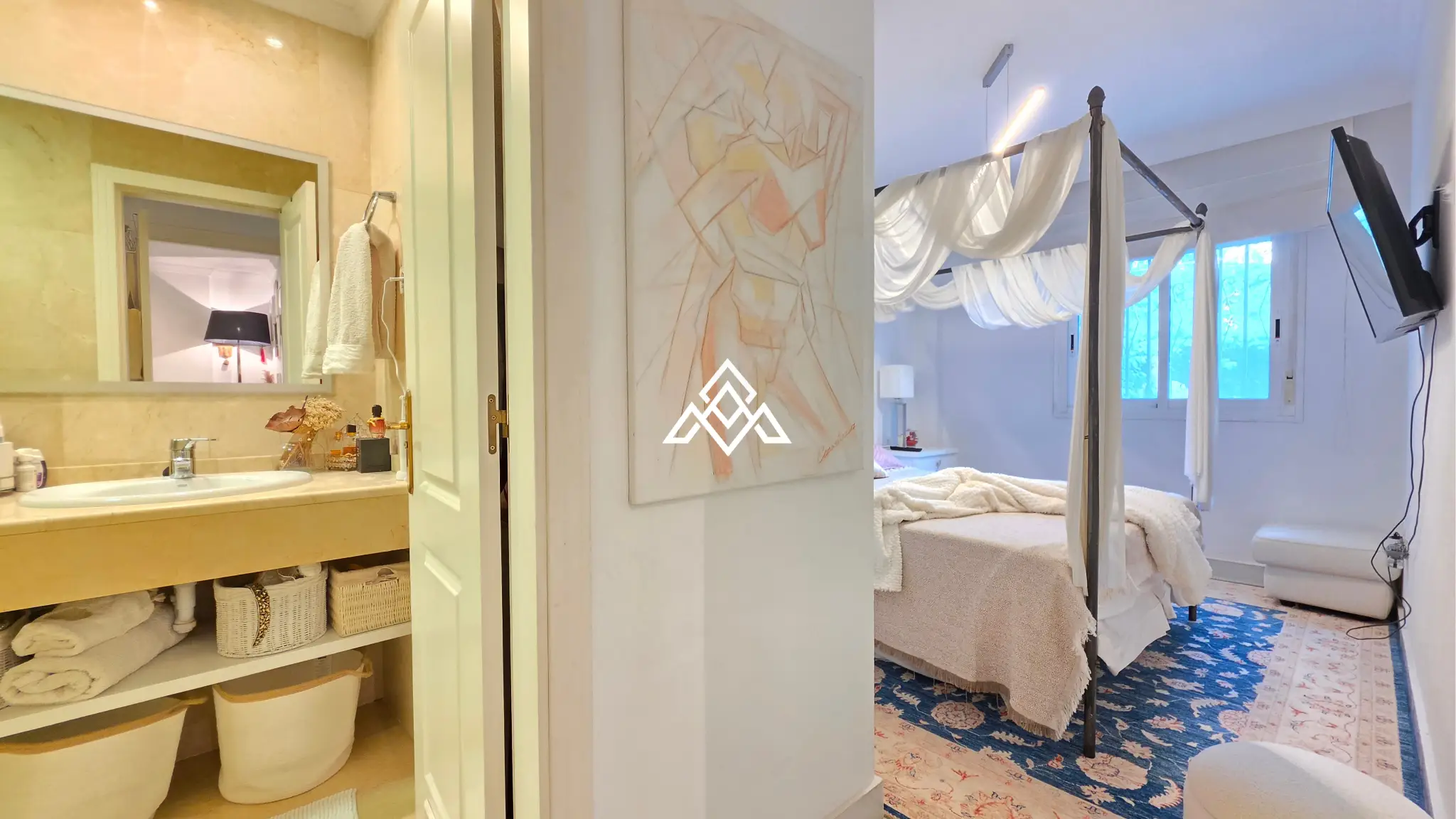 Exclusive Golden Mile Garden Apartment with private garden, terrace and 24h security. Prime Spain real estate in Marbella near the beach.
