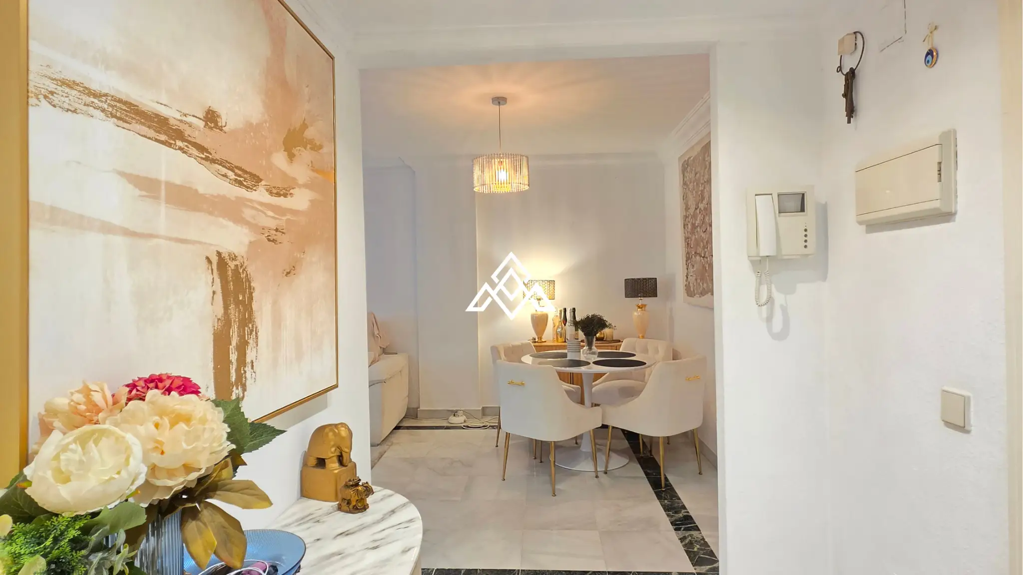 Exclusive Golden Mile Garden Apartment with private garden, terrace and 24h security. Prime Spain real estate in Marbella near the beach.