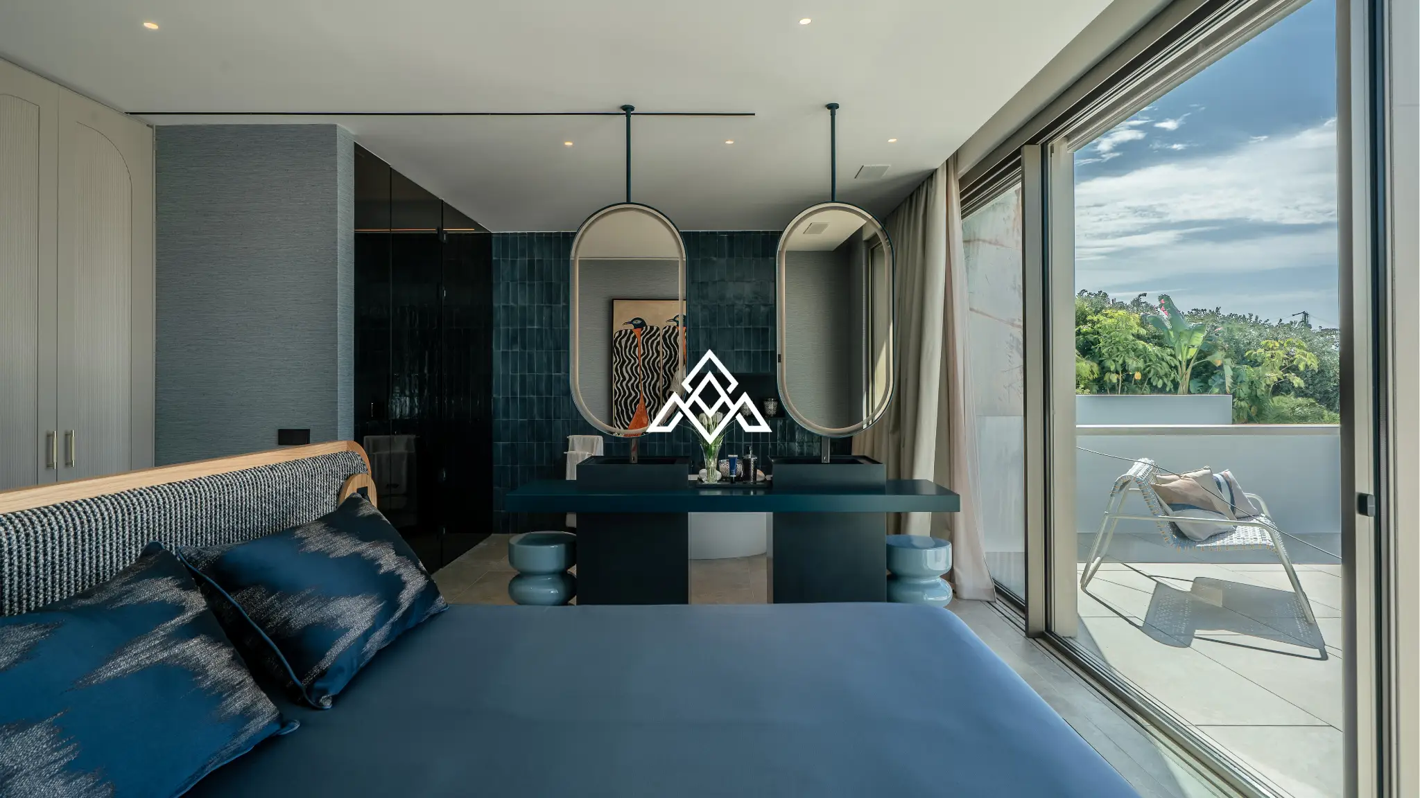 Luxury La Reserva villa for sale in Sotogrande with panoramic sea views and indoor swimming pool.