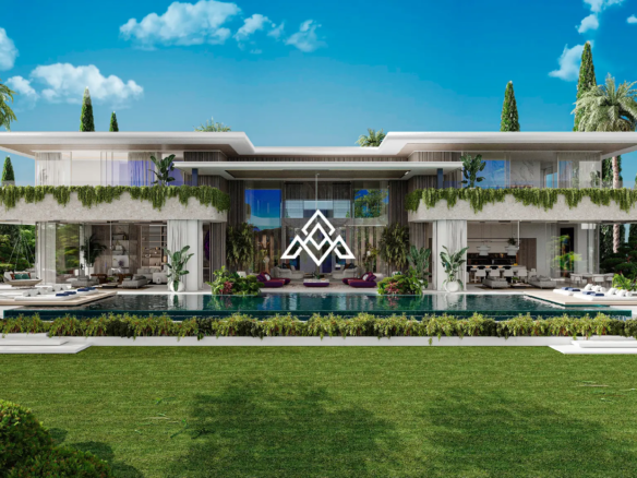 Hacienda de Las Chapas plot for sale in Marbella with panoramic sea views, 4,000 m² of land and a villa project awaiting a building licence.