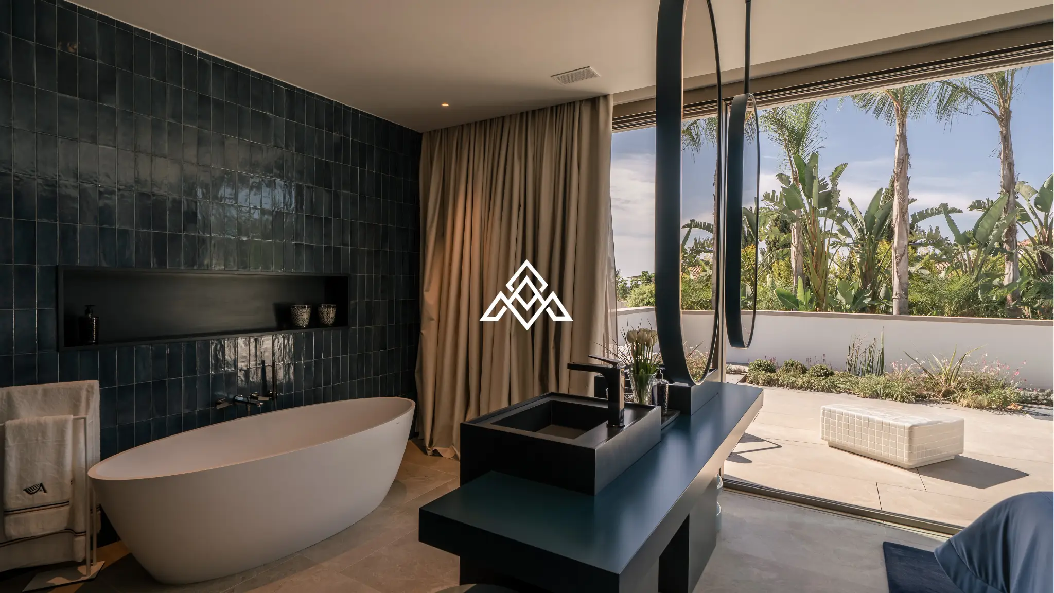 Luxury La Reserva villa for sale in Sotogrande with panoramic sea views and indoor swimming pool.