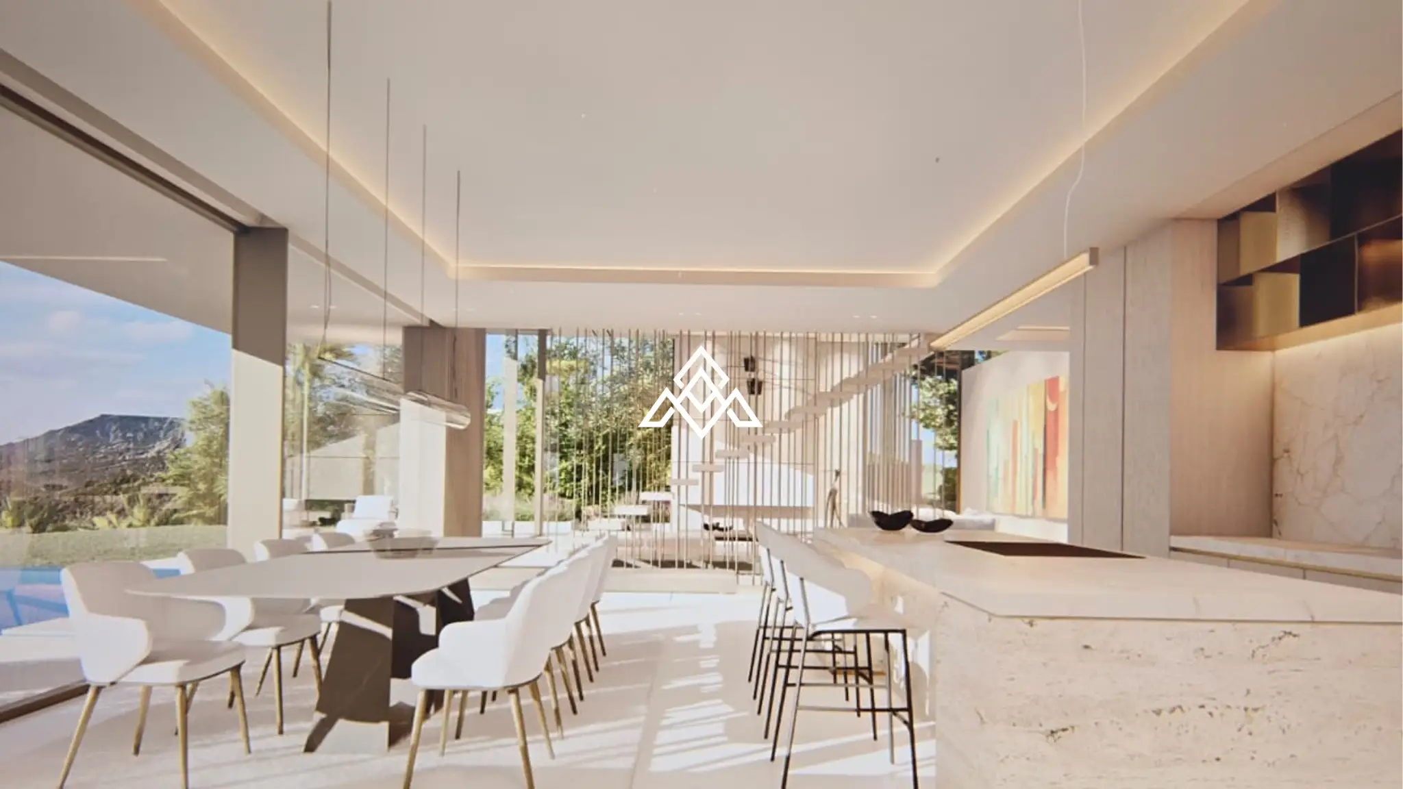 MPA-0125 La Cala Golf plot for sale in Mijas Costa, featuring 1,733 m² of land, panoramic sea and golf views, and a unique architectural project.