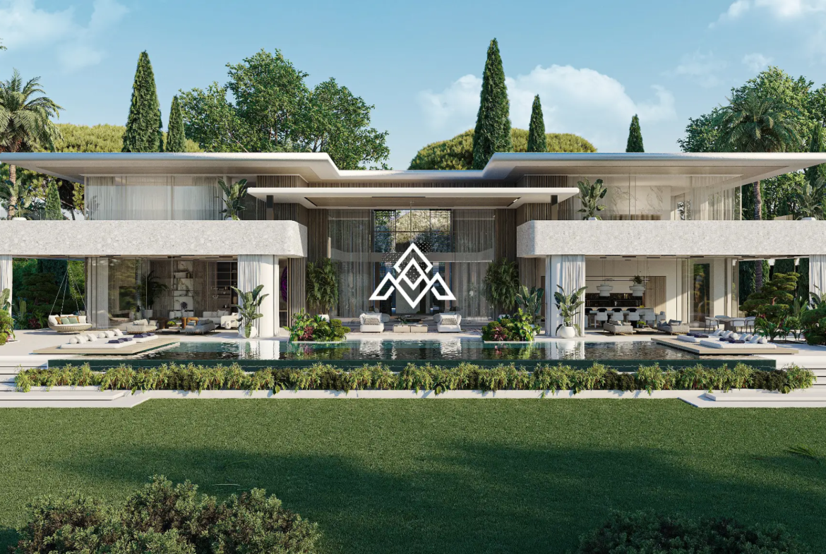 Hacienda de Las Chapas plot for sale in Marbella with panoramic sea views, 4,000 m² of land and a villa project awaiting a building licence.