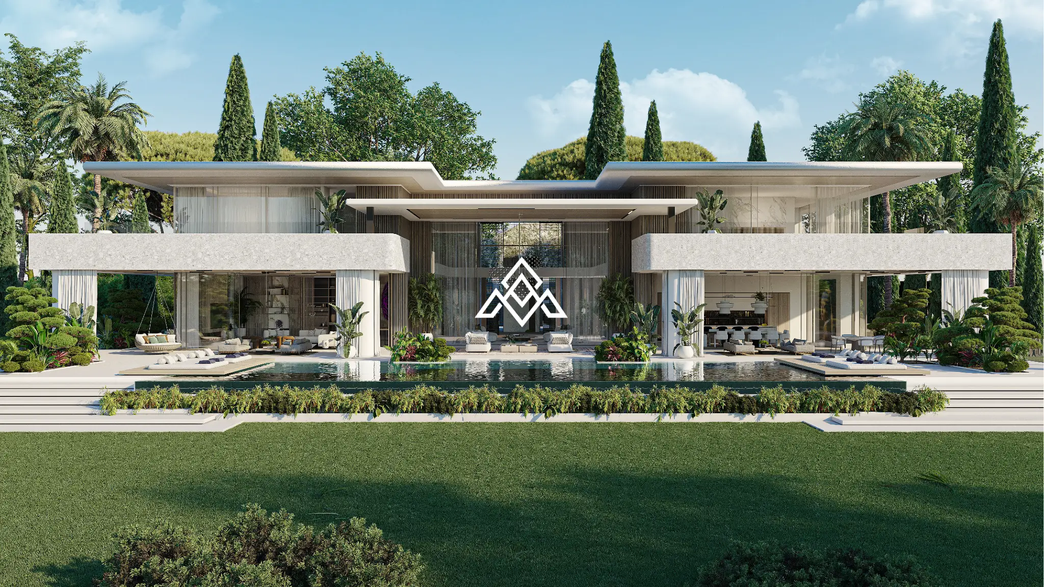 MPA-0124 Hacienda de Las Chapas plot for sale in Marbella with panoramic sea views, 4,000 m² of land and a villa project awaiting a building licence.