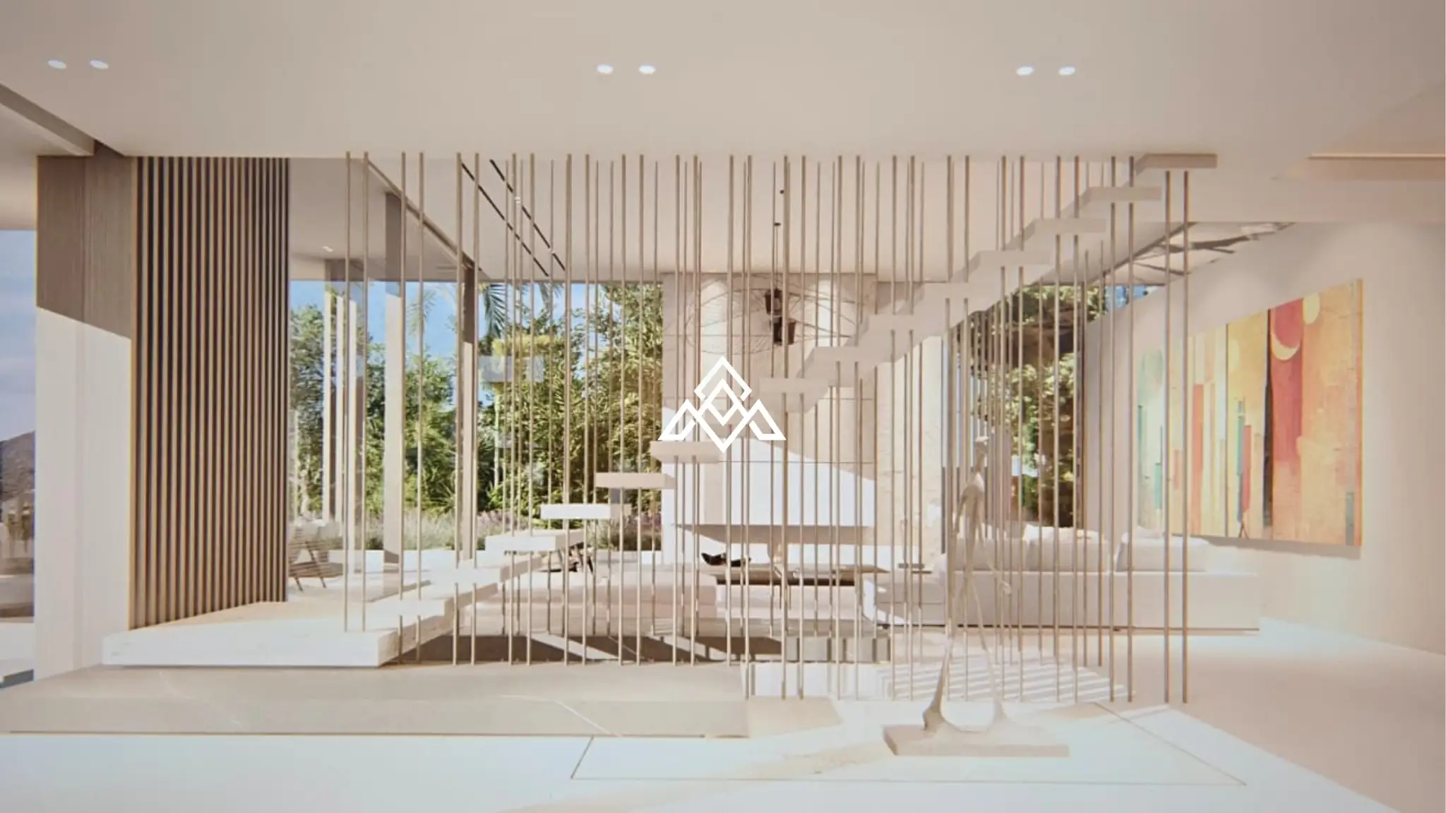 MPA-0125 La Cala Golf plot for sale in Mijas Costa, featuring 1,733 m² of land, panoramic sea and golf views, and a unique architectural project.
