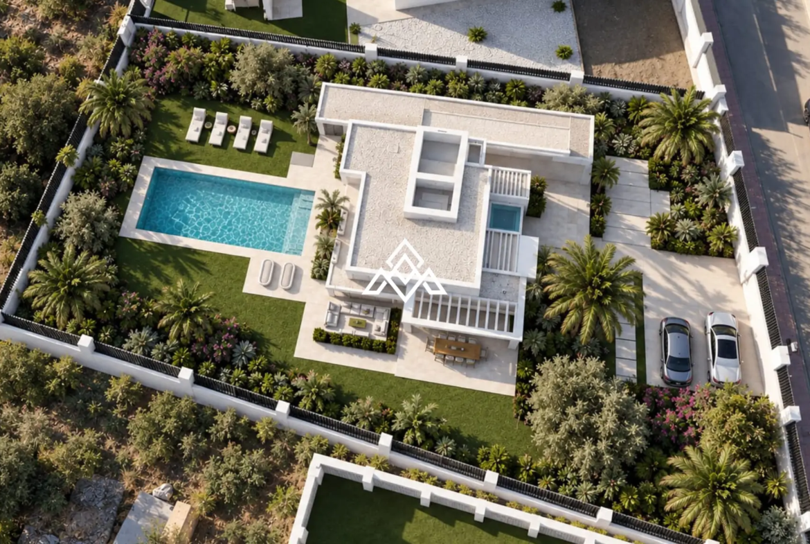 Valle Romano plot in Estepona with preliminary villa project and golf views
