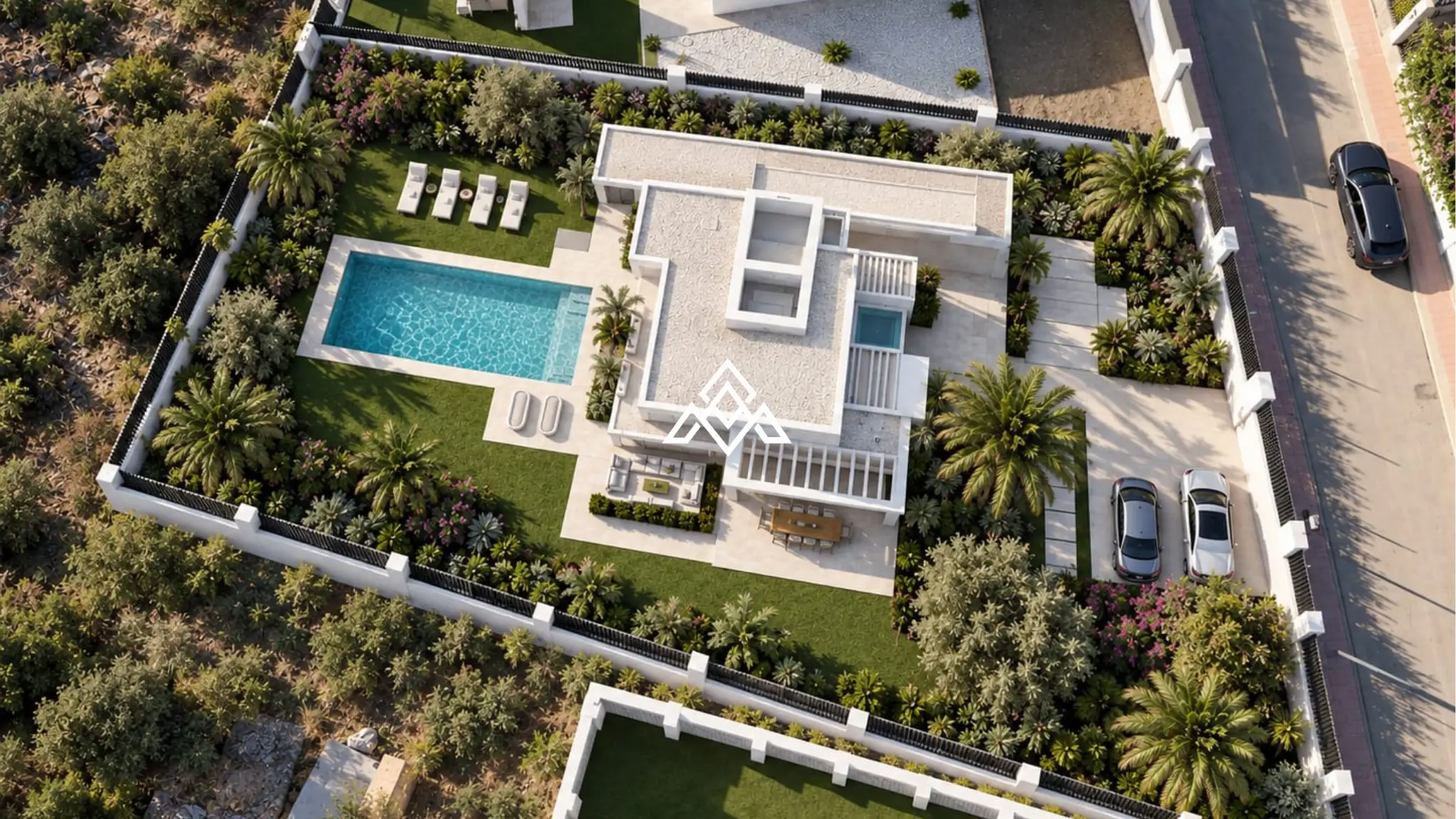 MPA-0130 Valle Romano plot in Estepona with preliminary villa project and golf views