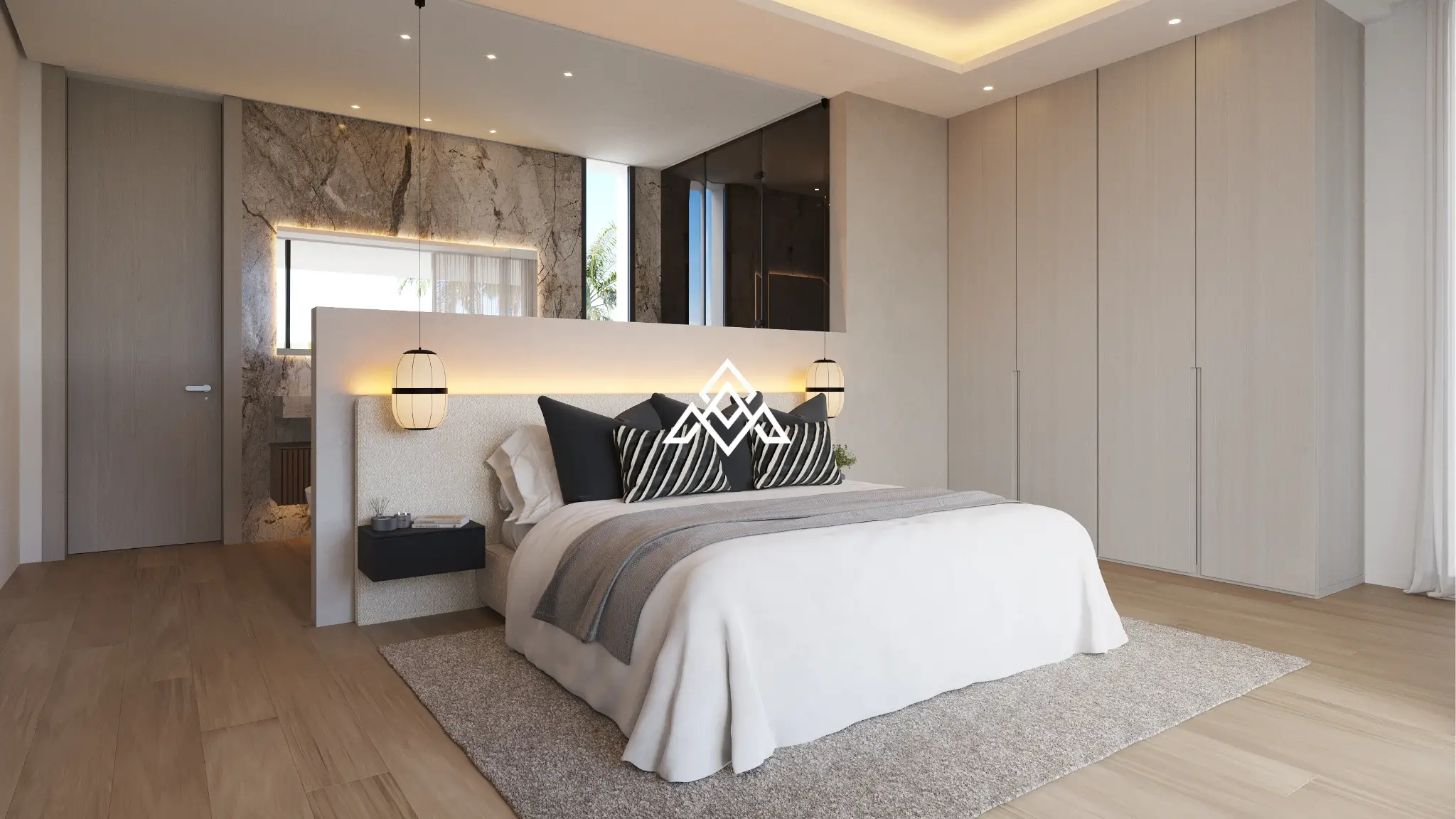 Luxury Los Monteros villa for sale with panoramic sea views, infinity pool and rooftop jacuzzi in Marbella.