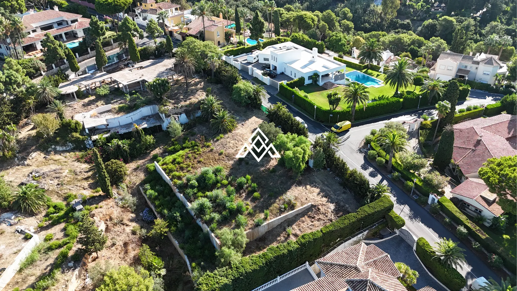 MPA-0124 Hacienda de Las Chapas plot for sale in Marbella with panoramic sea views, 4,000 m² of land and a villa project awaiting a building licence.
