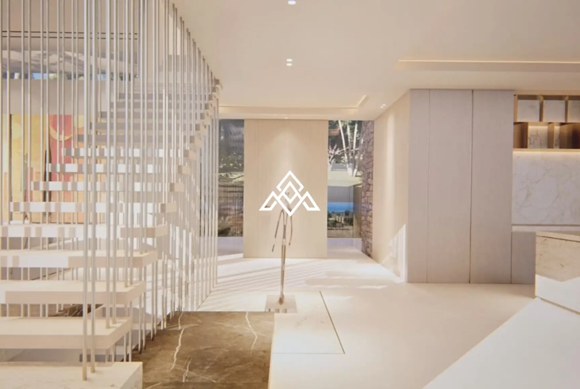 La Cala Golf plot for sale in Mijas Costa, featuring 1,733 m² of land, panoramic sea and golf views, and a unique architectural project.