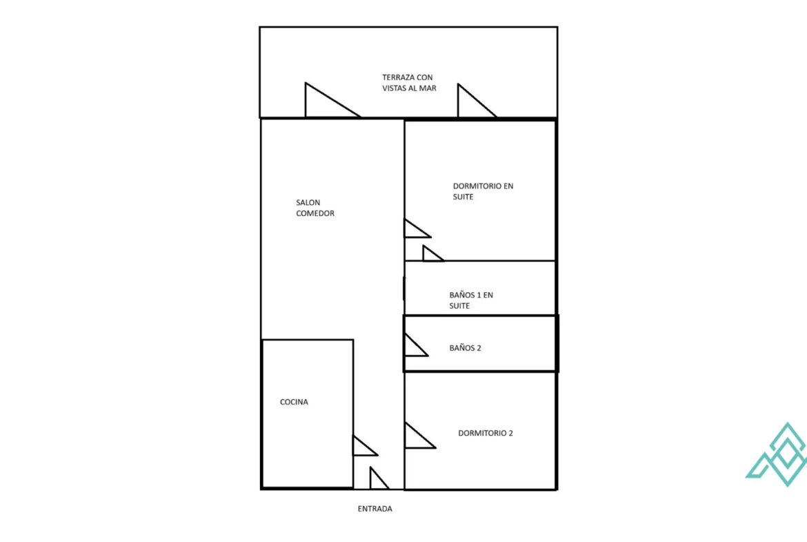 Vistalmar Duquesa apartment in Manilva with 2 bedrooms, 2 bathrooms, a 25 m² south-facing terrace and panoramic Mediterranean sea views.